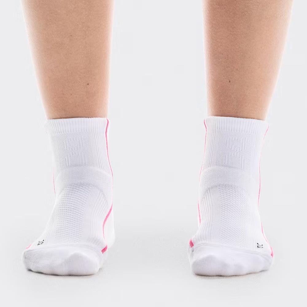 On Court Mid 1 Pack Socks - White/Pink、mySite、neckold