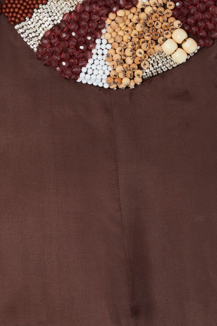 Chocolate Beaded Allegra Dress、mySite、solidvoid