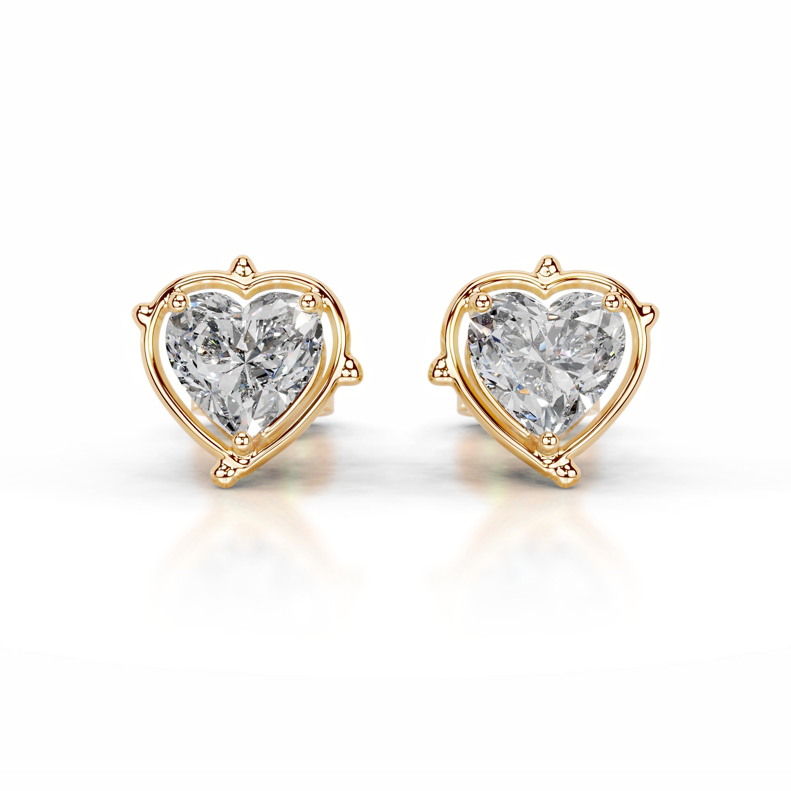 Rooted in Love Lab Grown Diamond Earrings - 18K Yellow Gold、mySite、hinf8tx79