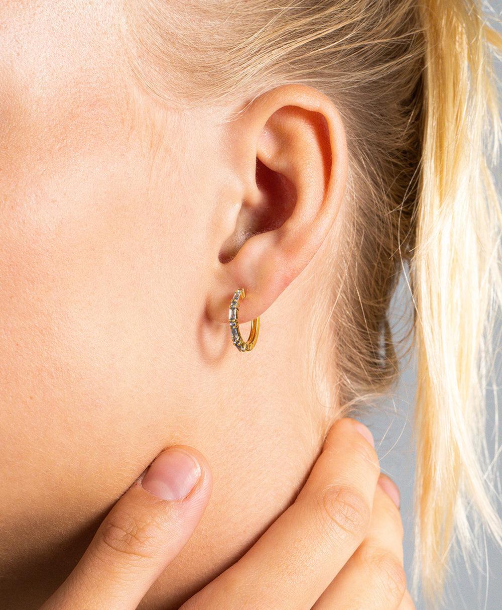 Lilja Creole Blue 18ct Gold Plated、mySite、botmansion