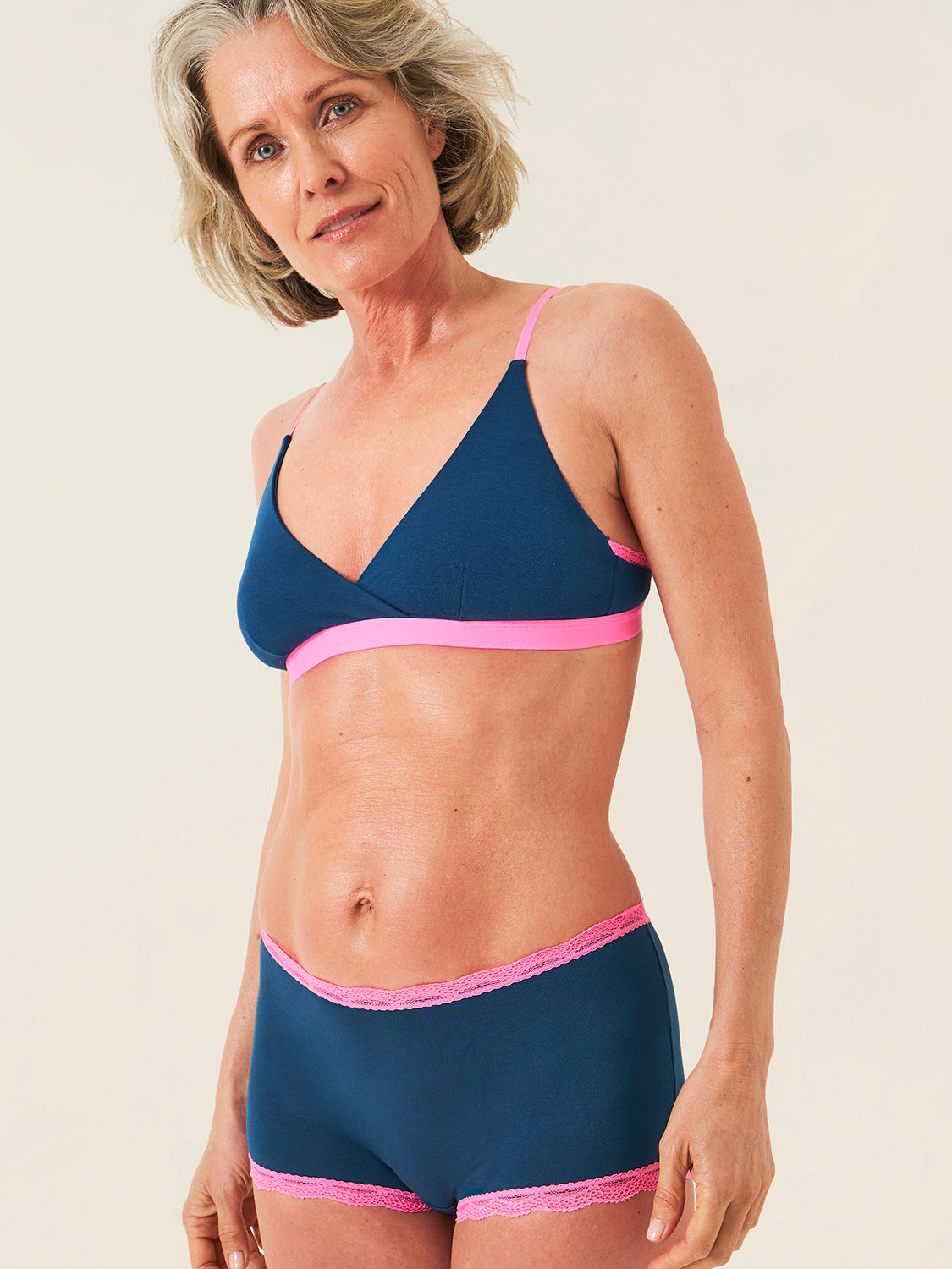 Crossover Bra - Midnight Neon Pink、mySite、bengalsvssteelers