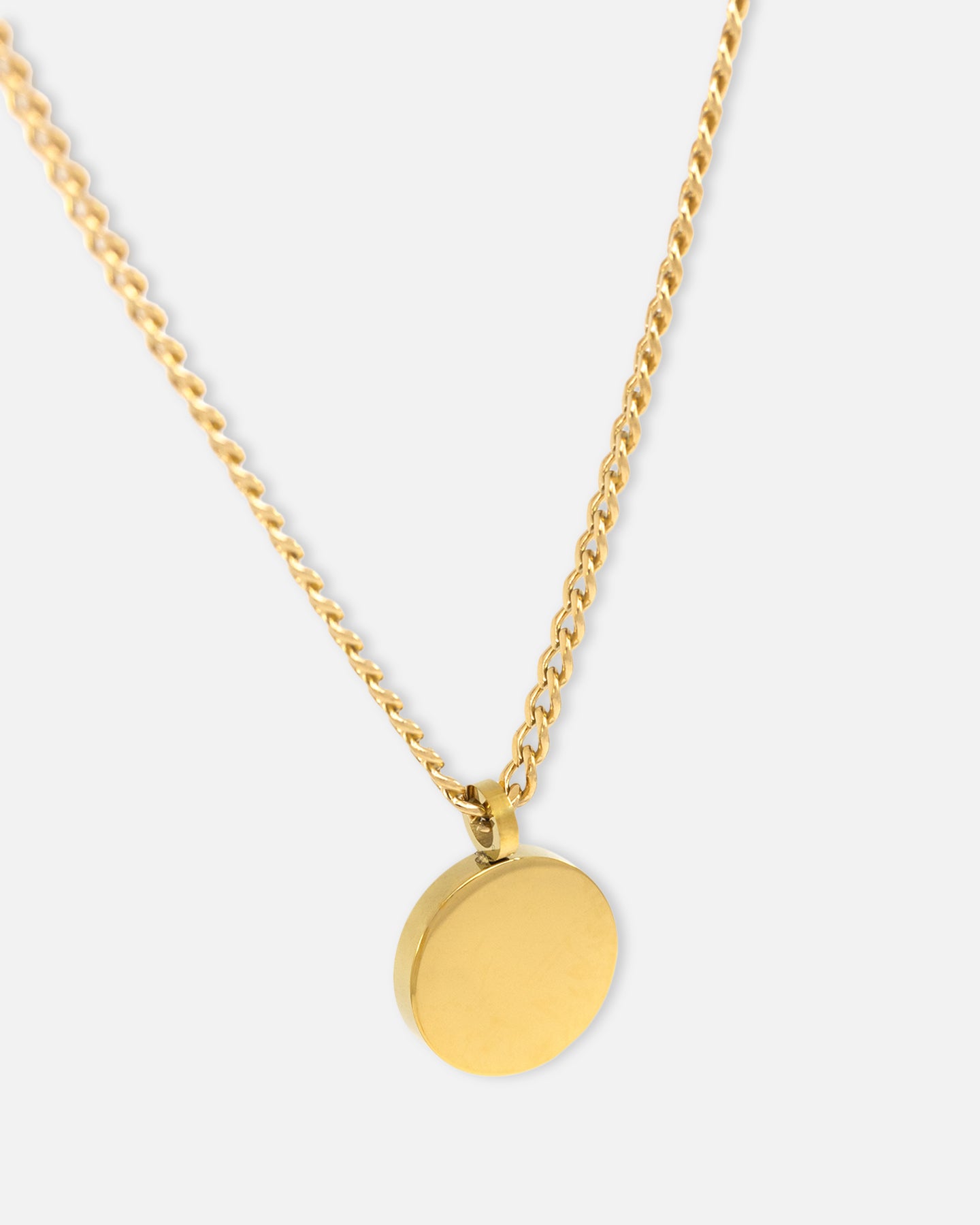 Saint Morta Round Totem Pendant Chain Gold、mySite、zt4zffjzw