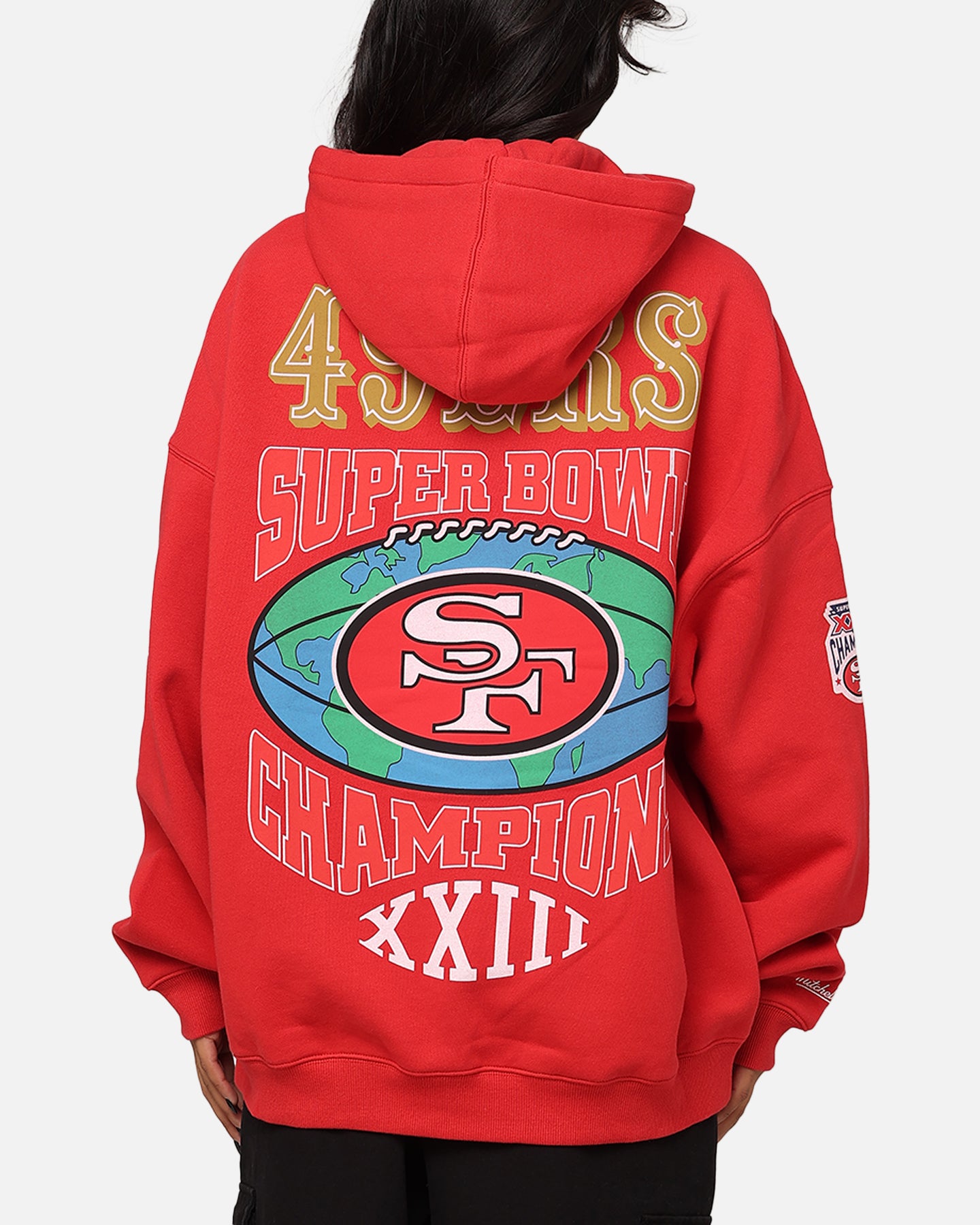 Mitchell & Ness San Francisco 49ers Super Bowl World Hoodie Faded Red、mySite、zt4zffjzw