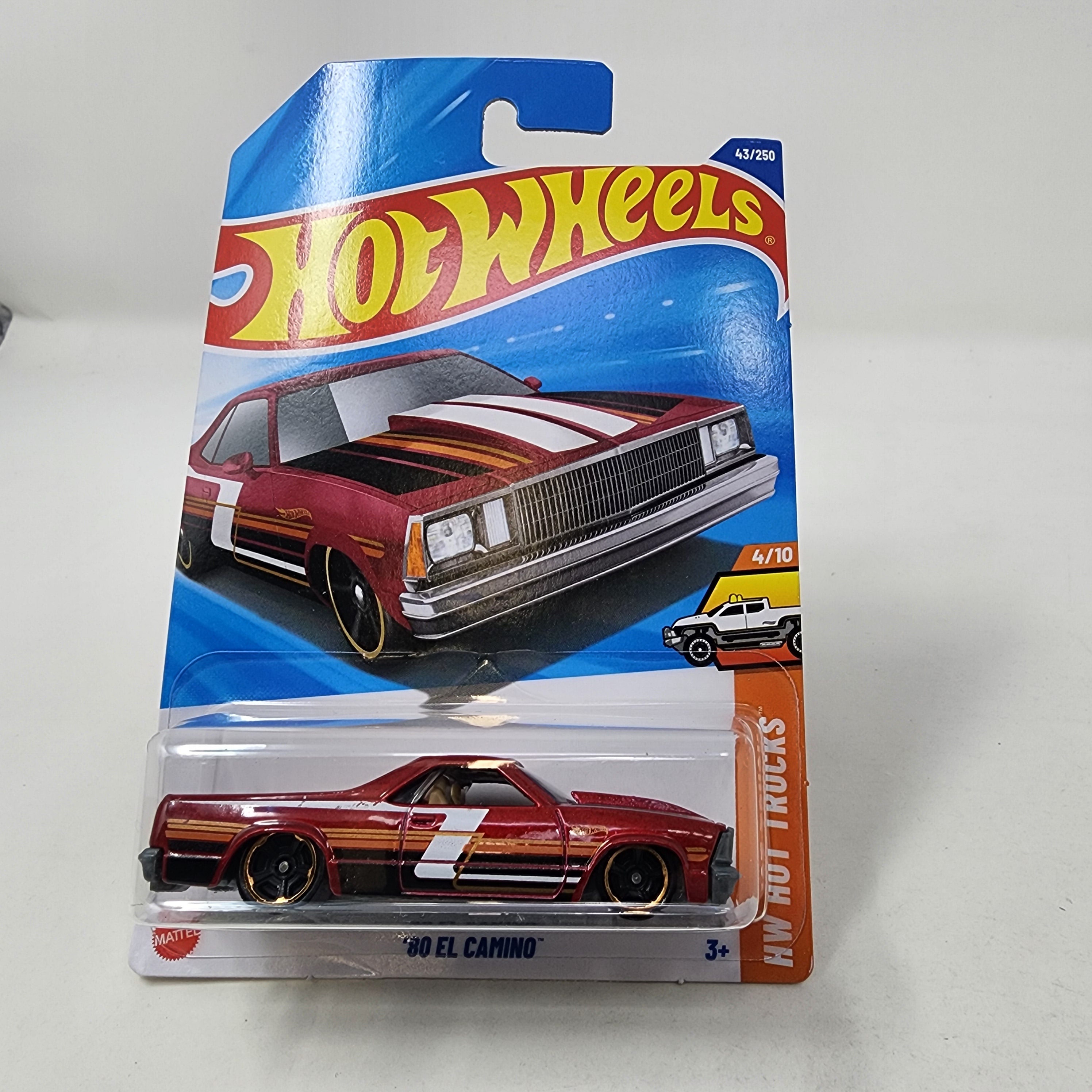 '80 El Camino #43 * Red * 2025 Hot Wheels Case B * LONG Card、mySite、hgirdovlk