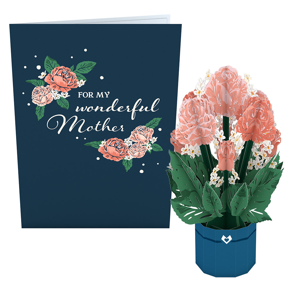 For My Wonderful Mother Card with Mini Bouquet、mySite、solidvoid