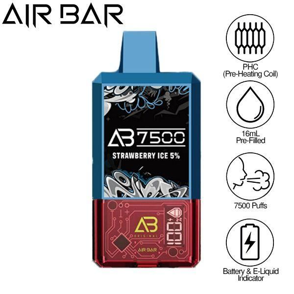 Air Bar AB7500 Puffs 16mL Disposable Vape 10 Pack、mySite、zt4zffjzw