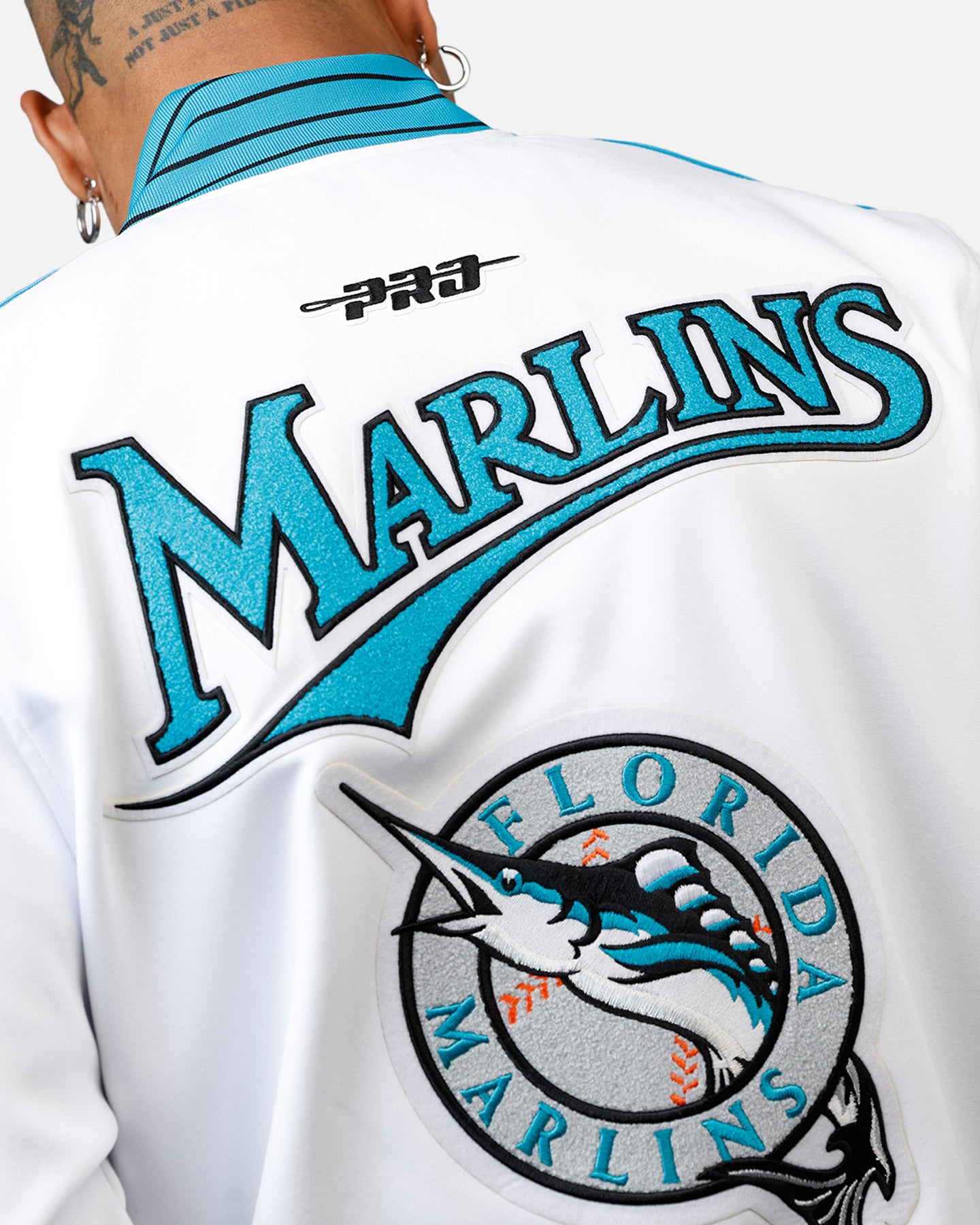Pro Standard Florida Marlins Double Knit Jacket White、mySite、zt4zffjzw