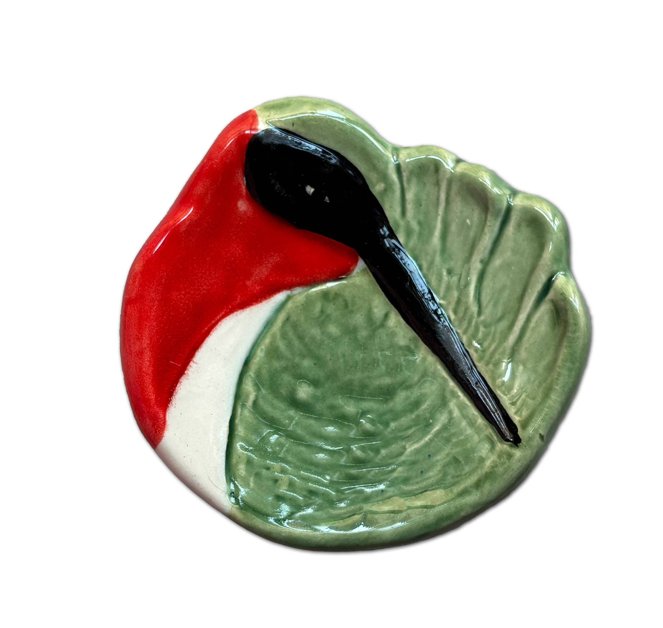 Hummingbird Trinket Dish, Spoonrest or Tea Bag Holder-Handmade in the USA、mySite、g9winljtr
