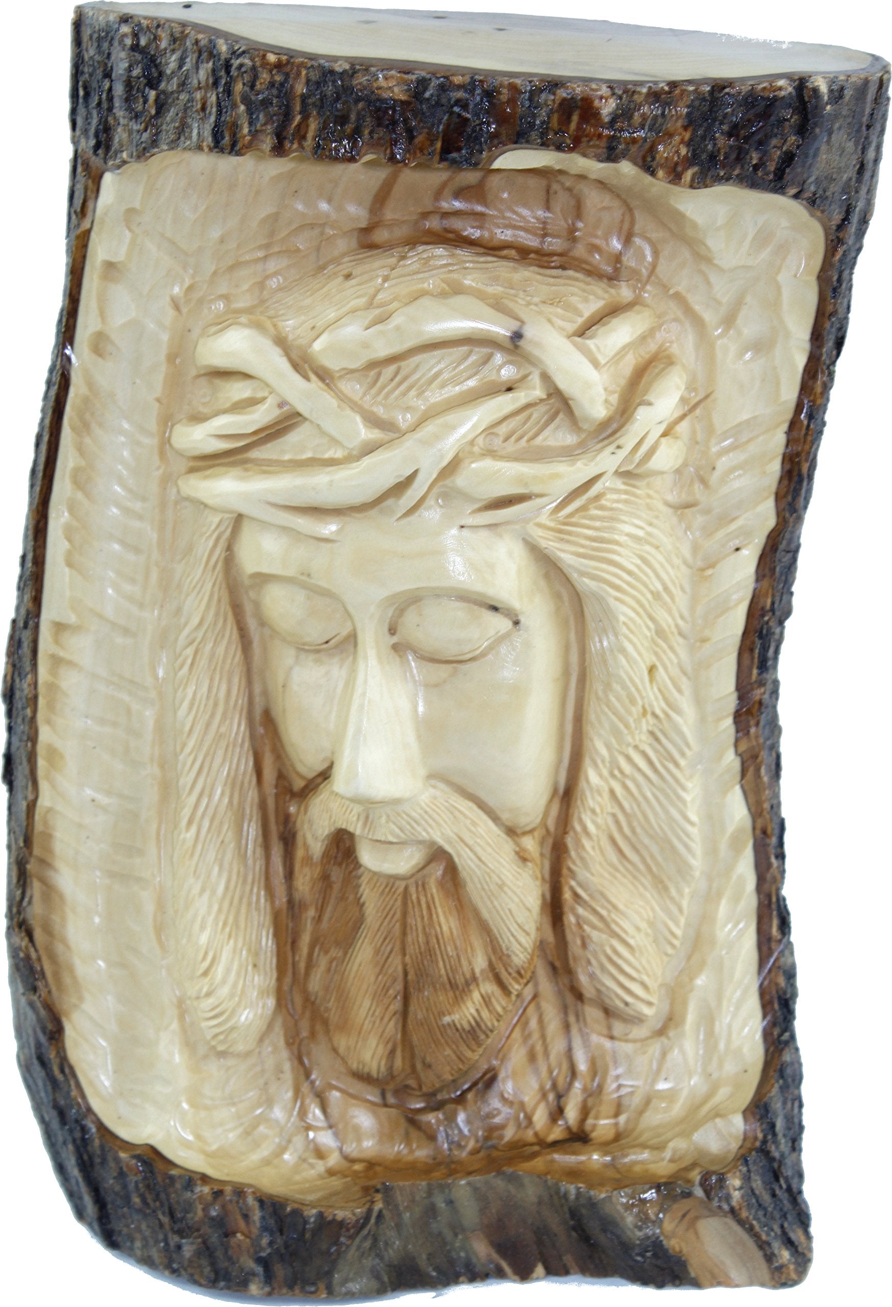 Agony of our Lord and Savior Jesus Christ carved in olive wood trunk ( 24 x 15 cm or 9.6 x 6 Inches )、mySite、topwebapps