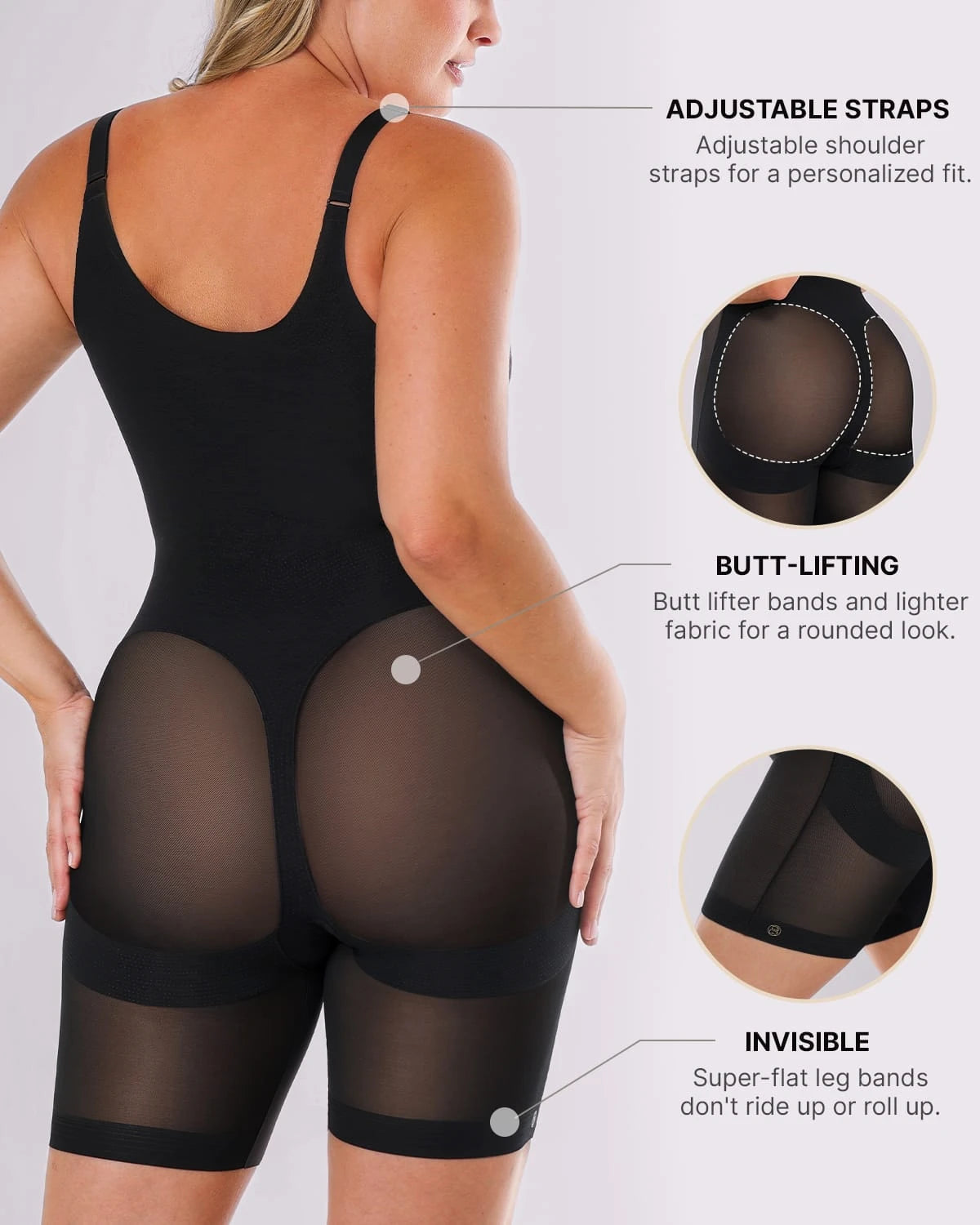 AirSlim® Mesh Smooth Butt-Lifting Bodysuit、mySite、bengalsvssteelers