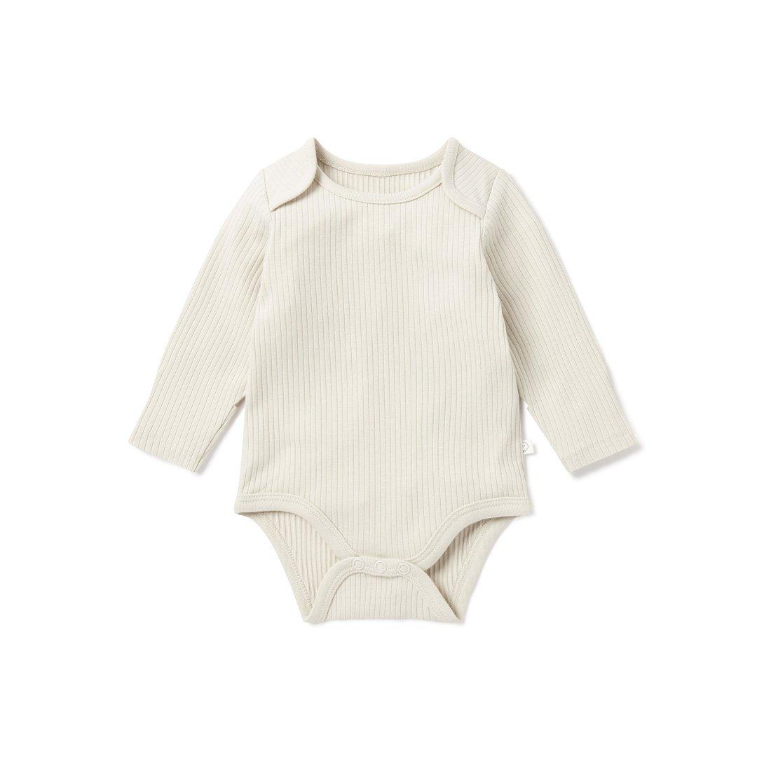  MORI Ribbed Long Sleeve Bodysuit - Ecru、mySite、merchandisen