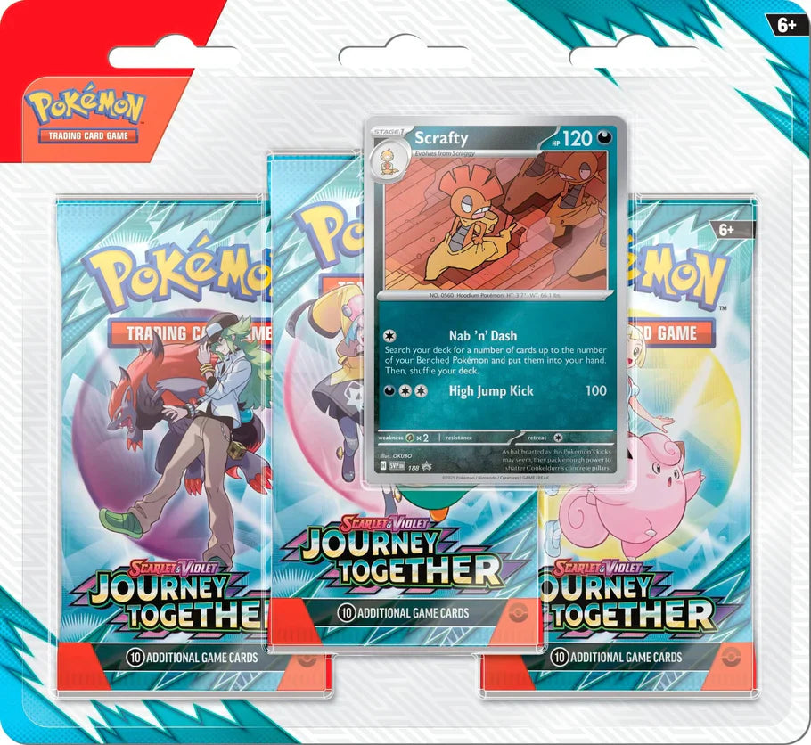 Pokemon Scarlet & Violet 9 - Journey Together - Triple Booster Blister、mySite、waistdrama