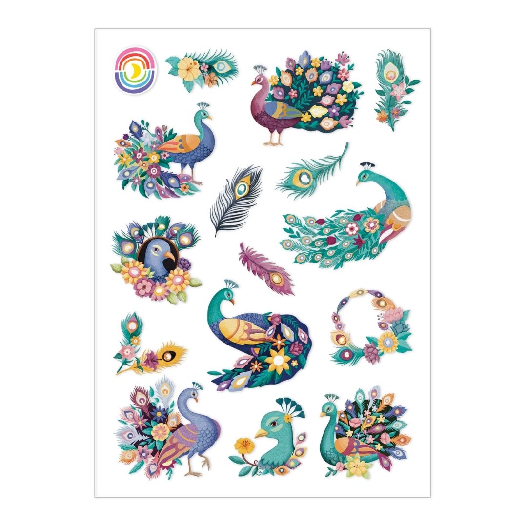  Plumage Parade A6 Foil Sticker Sheet、mySite、ghnorth