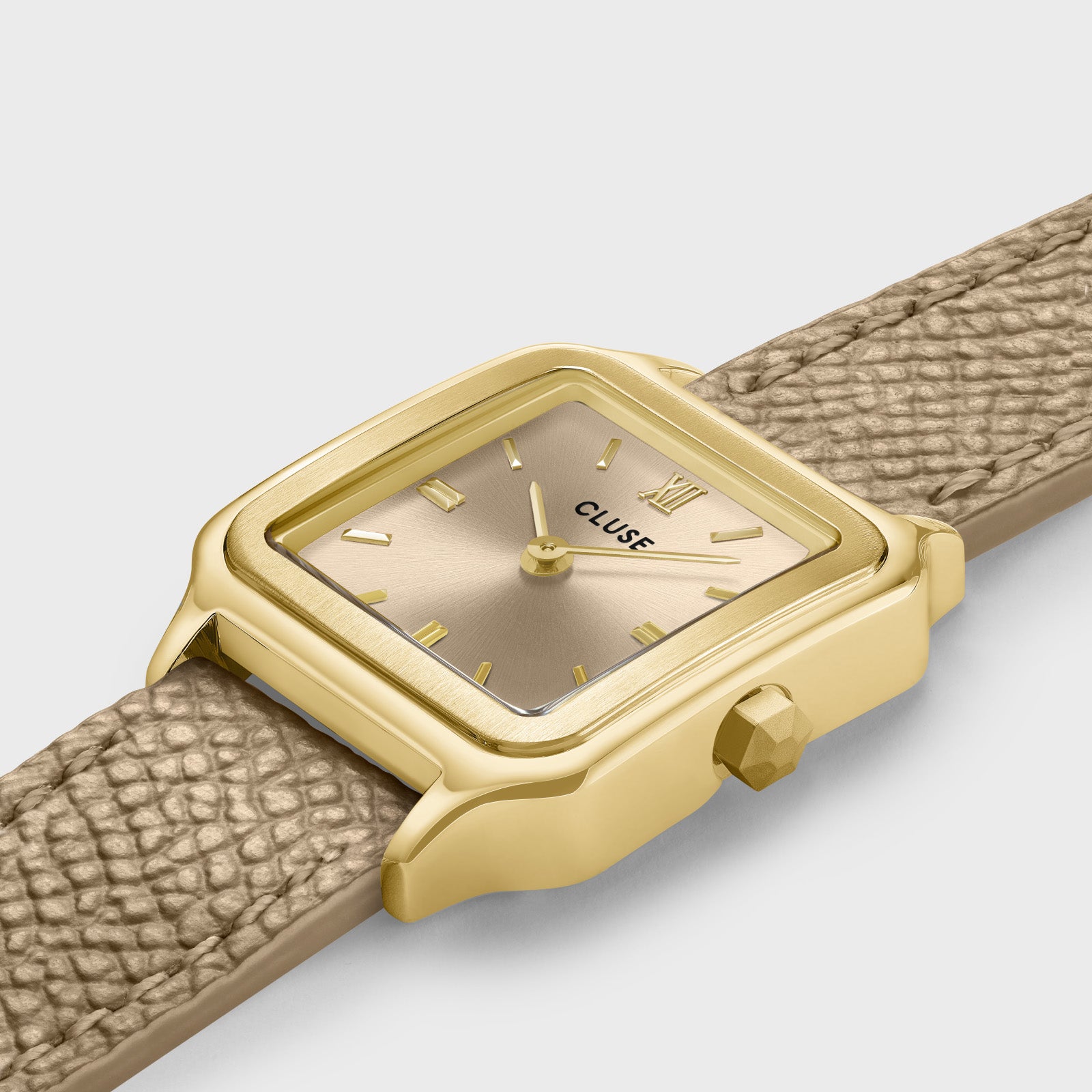 Gracieuse Petite Watch Double Leather, Rugby Tan, Gold Colour、mySite、botmansion