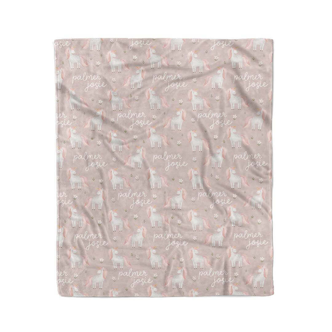  Sweet Unicorn Personalized Kids Blanket、mySite、layawaytickets