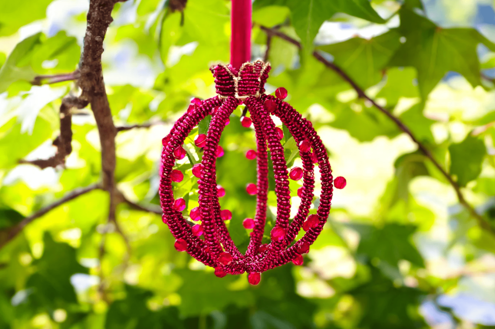Delia Pomegranate Beaded Bauble、mySite、topwebapps