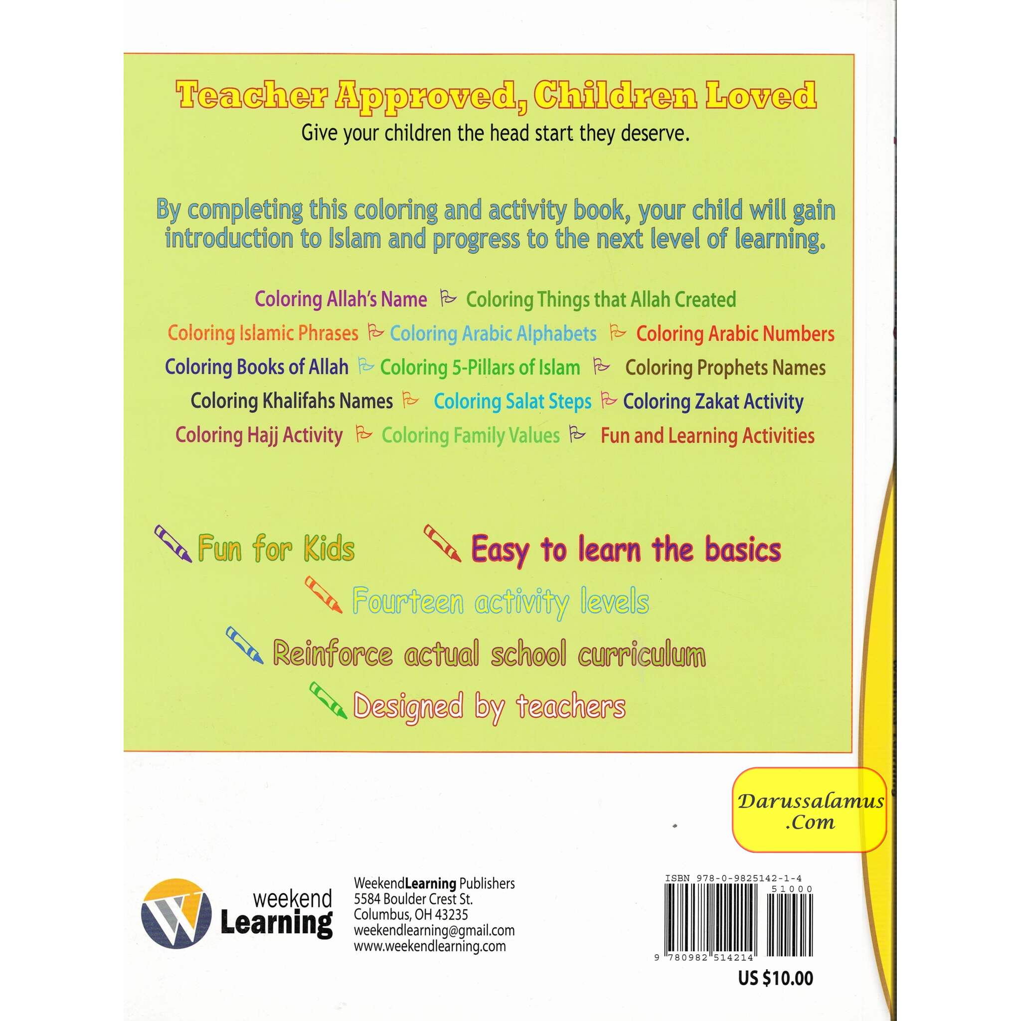 My Islamic Coloring Book (Weekend Learning Series)、mySite、topwebapps