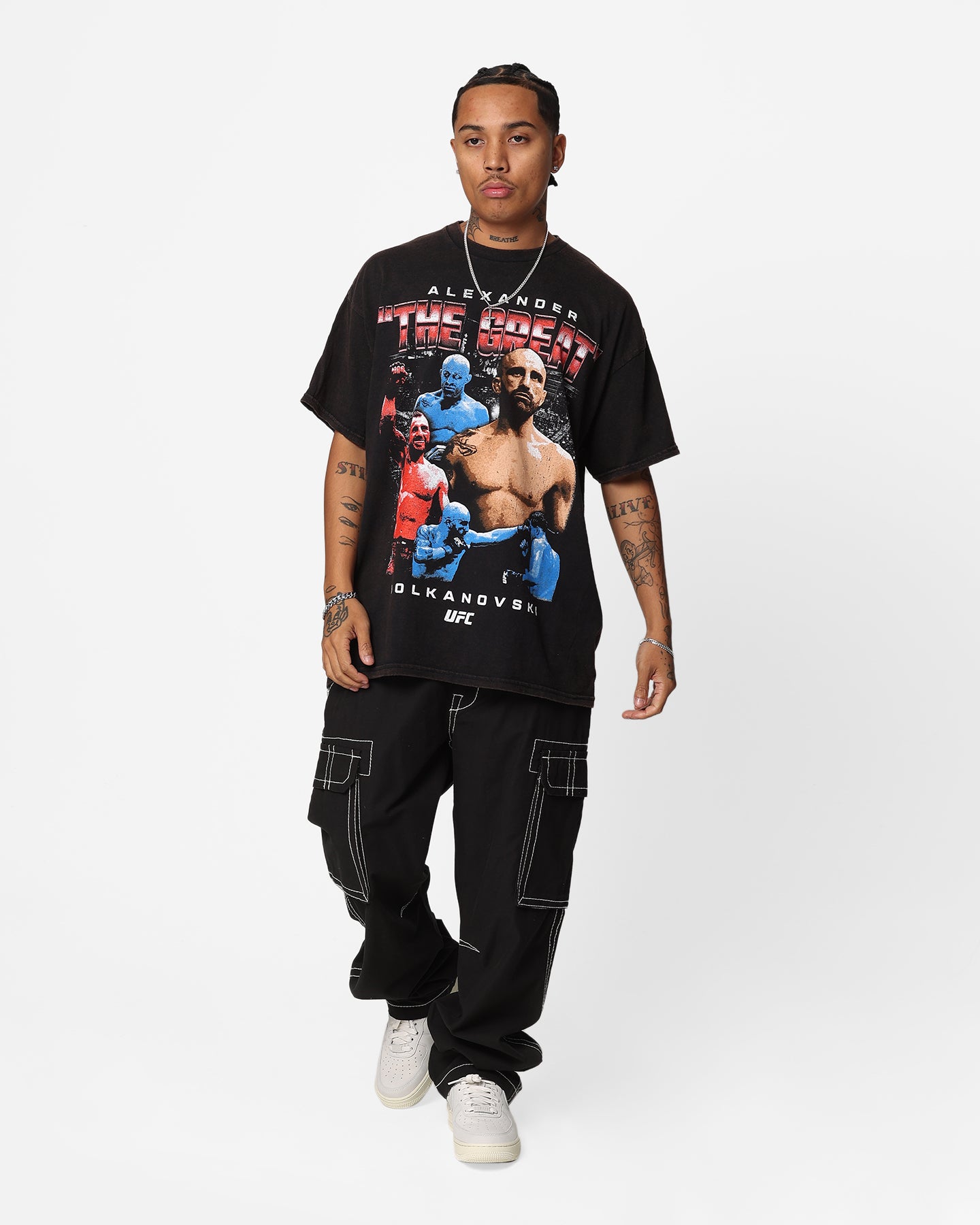 UFC By Goat Crew Alexander The Great Vintage T-Shirt Black Wash、mySite、zt4zffjzw