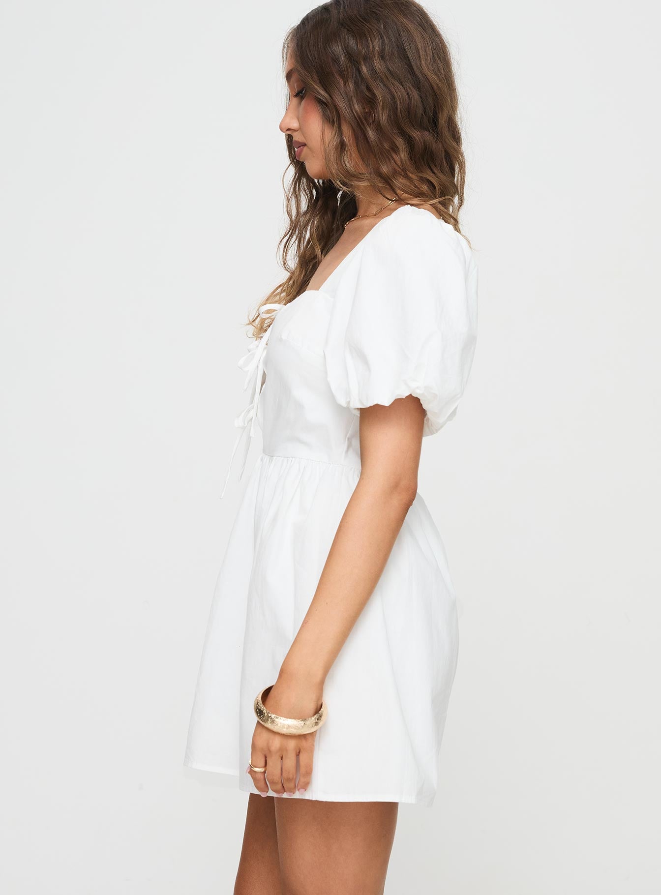 Kreamy Mini Dress White、mySite、solidvoid