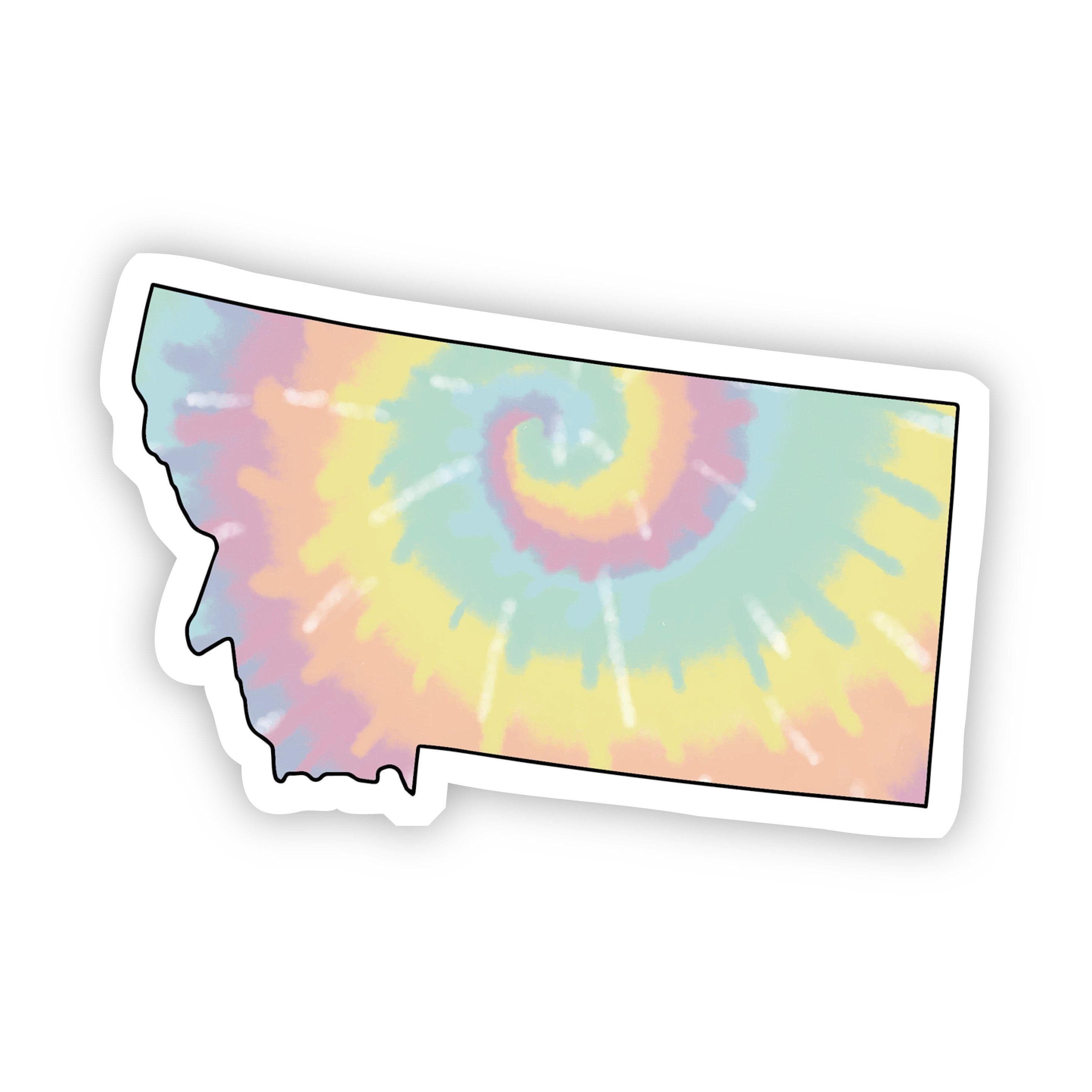 Montana Tie Dye Sticker、mySite、elrpsem3k