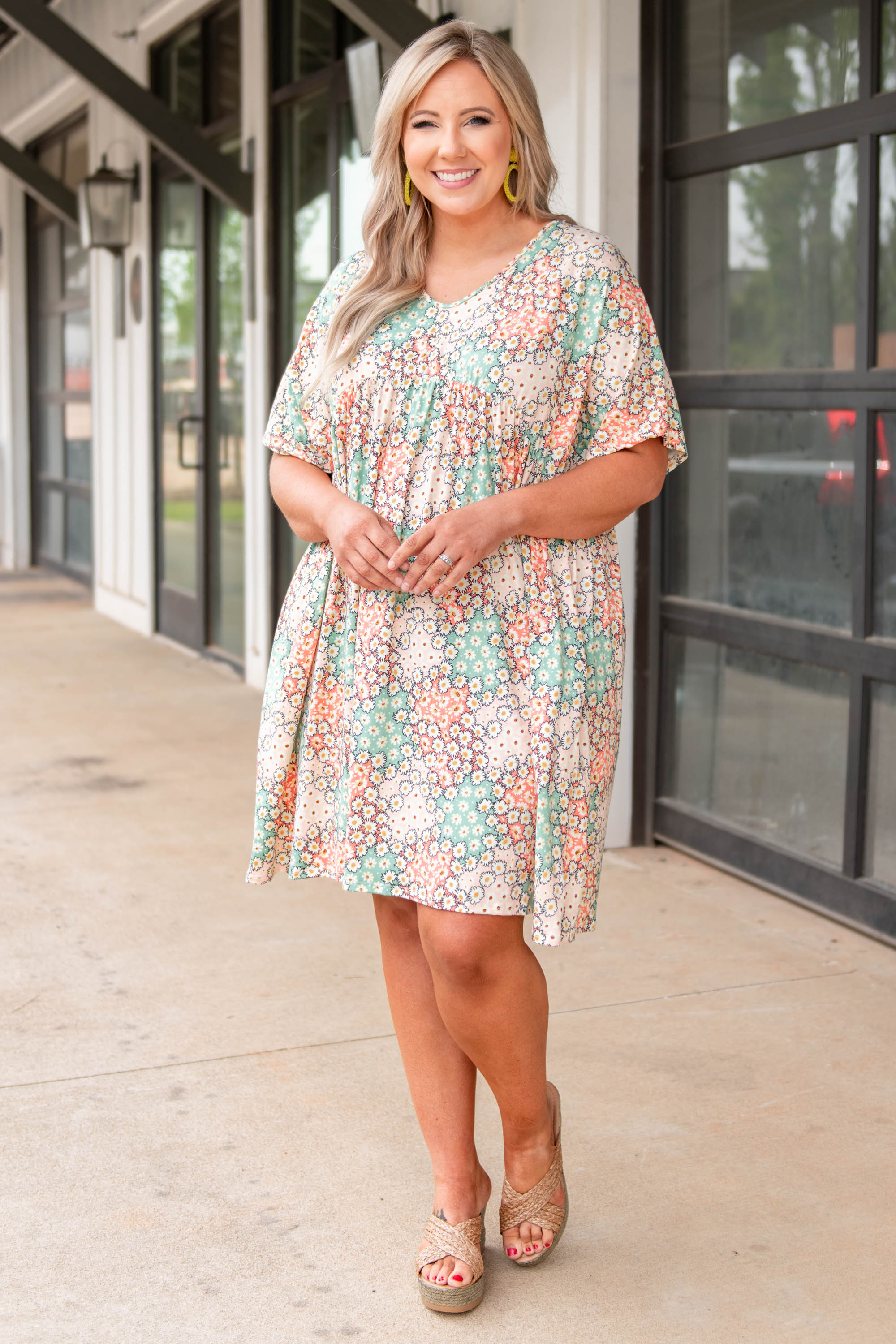  Tell Me Everything Dress, Sage-Blush、mySite、justintrudeaud