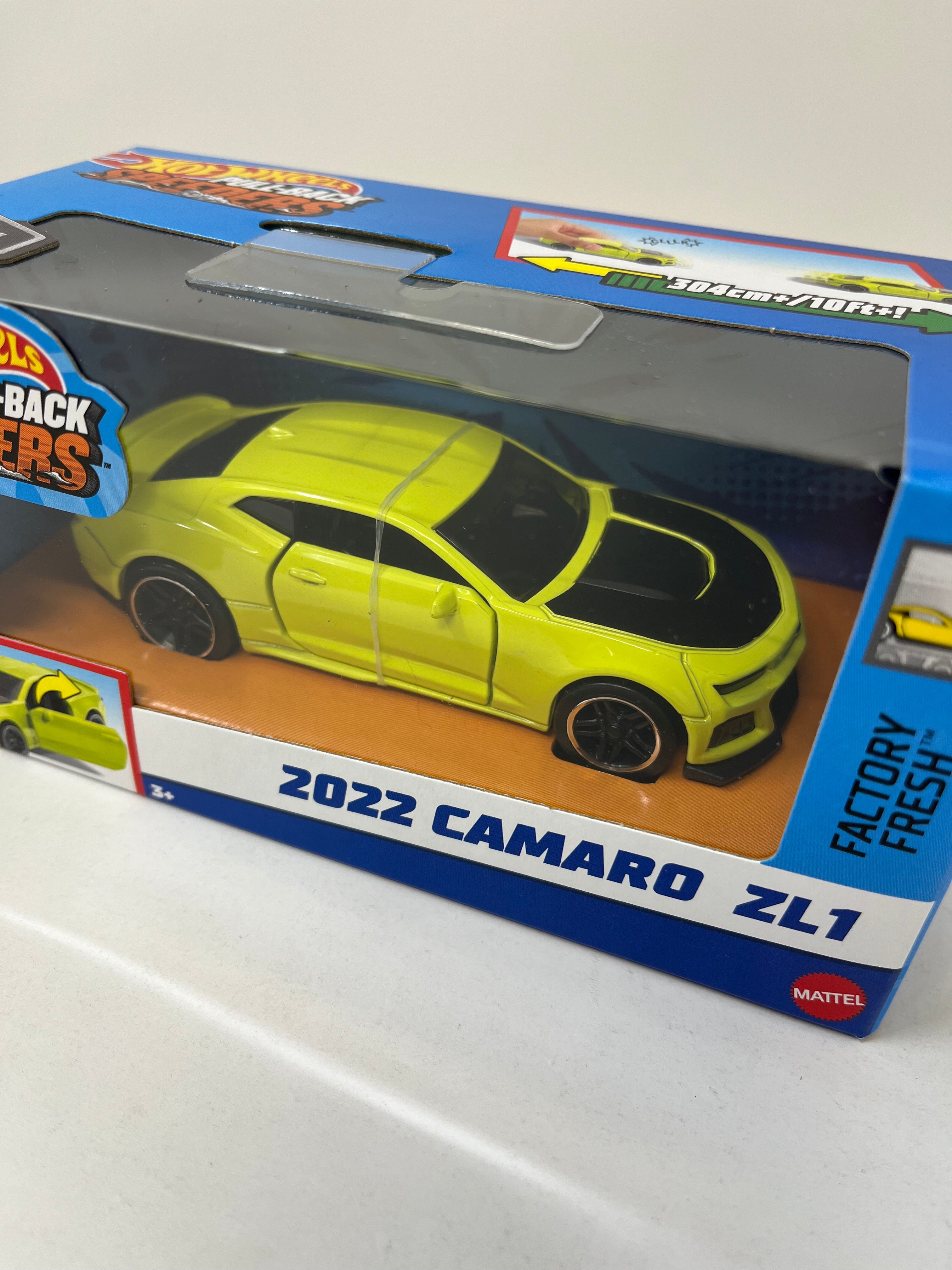 2022 Chevy Camaro ZL1 * Green * 2024 Hot Wheels Pull-Back Speeders 1:43 scale、mySite、hgirdovlk