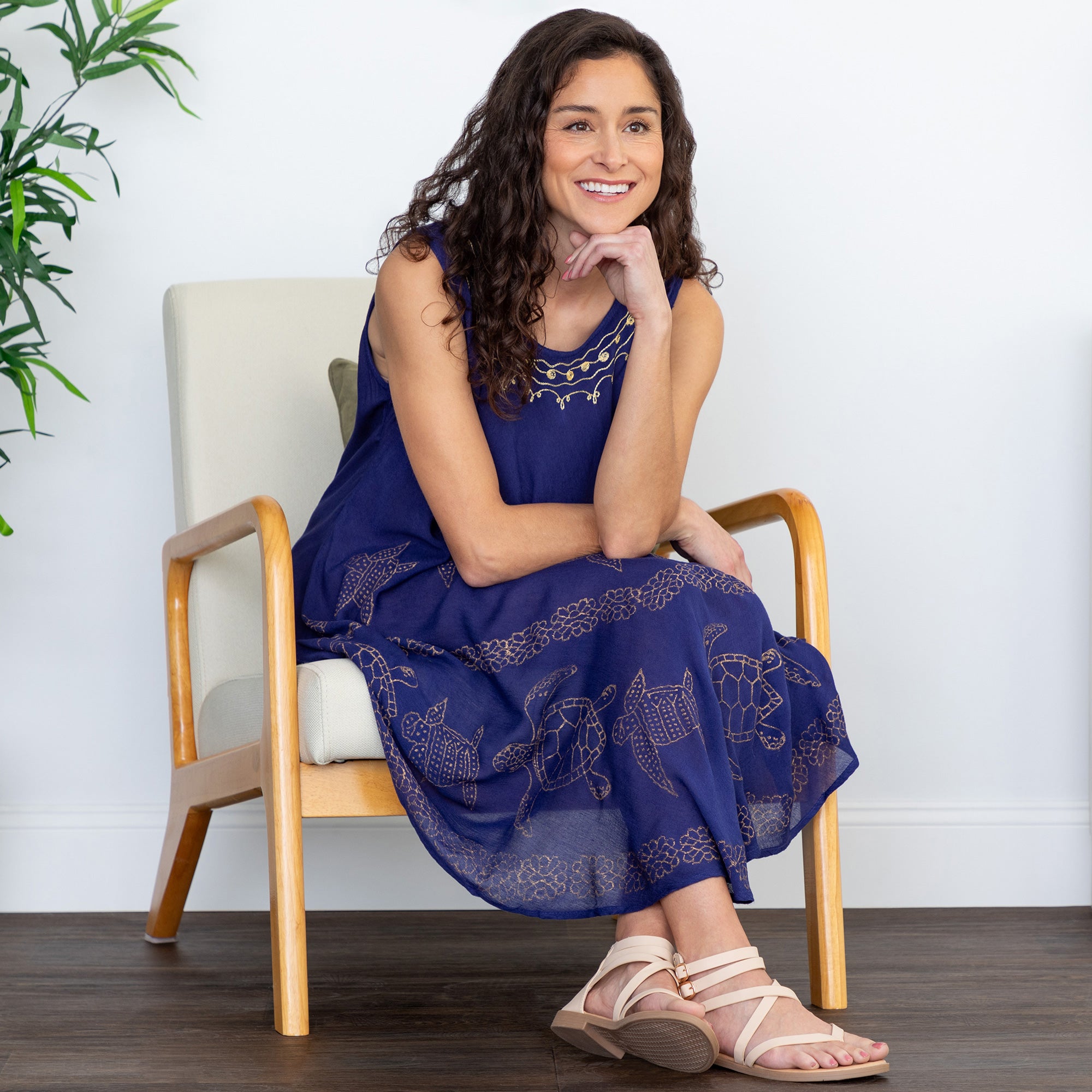 Golden Turtles Sleeveless Dress、mySite、camillekostekn