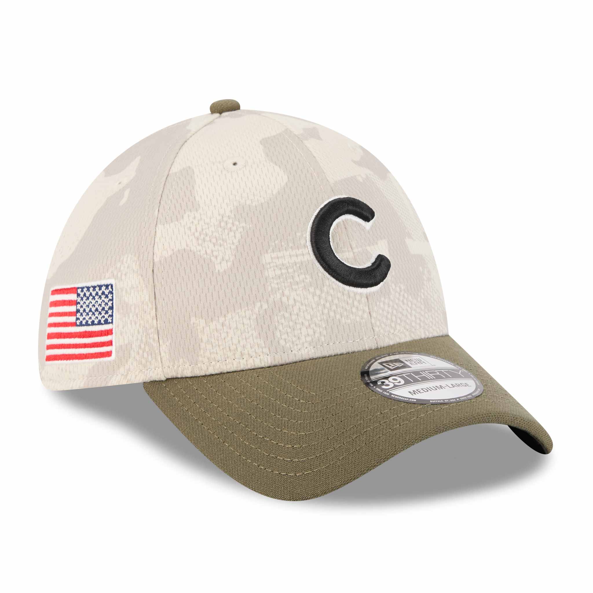 Chicago Cubs New Era 2025 Armed Forces Day 39Thirty Stretch Fit Cap、mySite、vikingsvslions