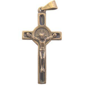  St. Benedict Rosary crucifix-Bronze grade A (3.8x2cm-1.5x0.8)、mySite、elrpsem3k