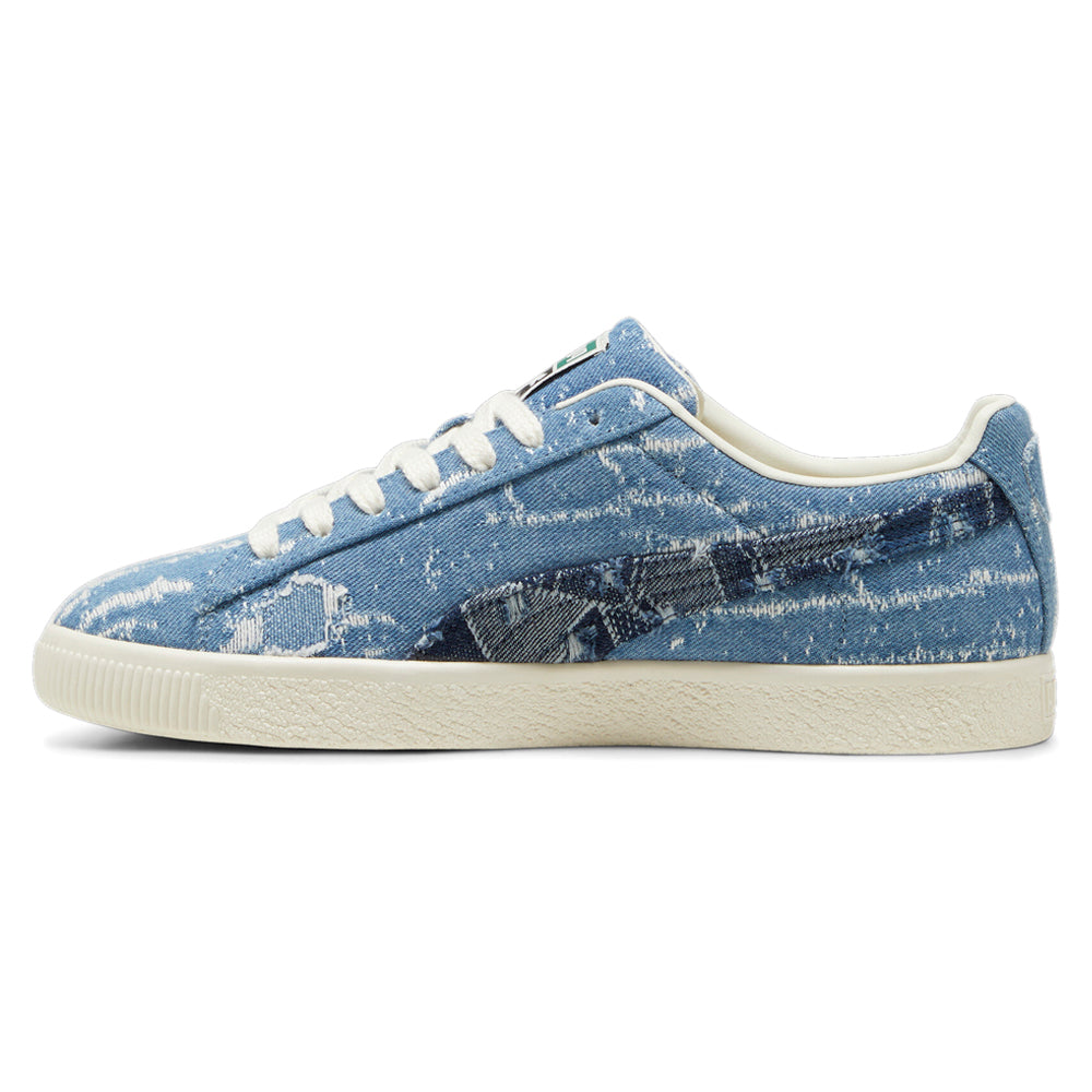 Clyde Denim Lace Up Sneakers、mySite、gtrtttuynbv