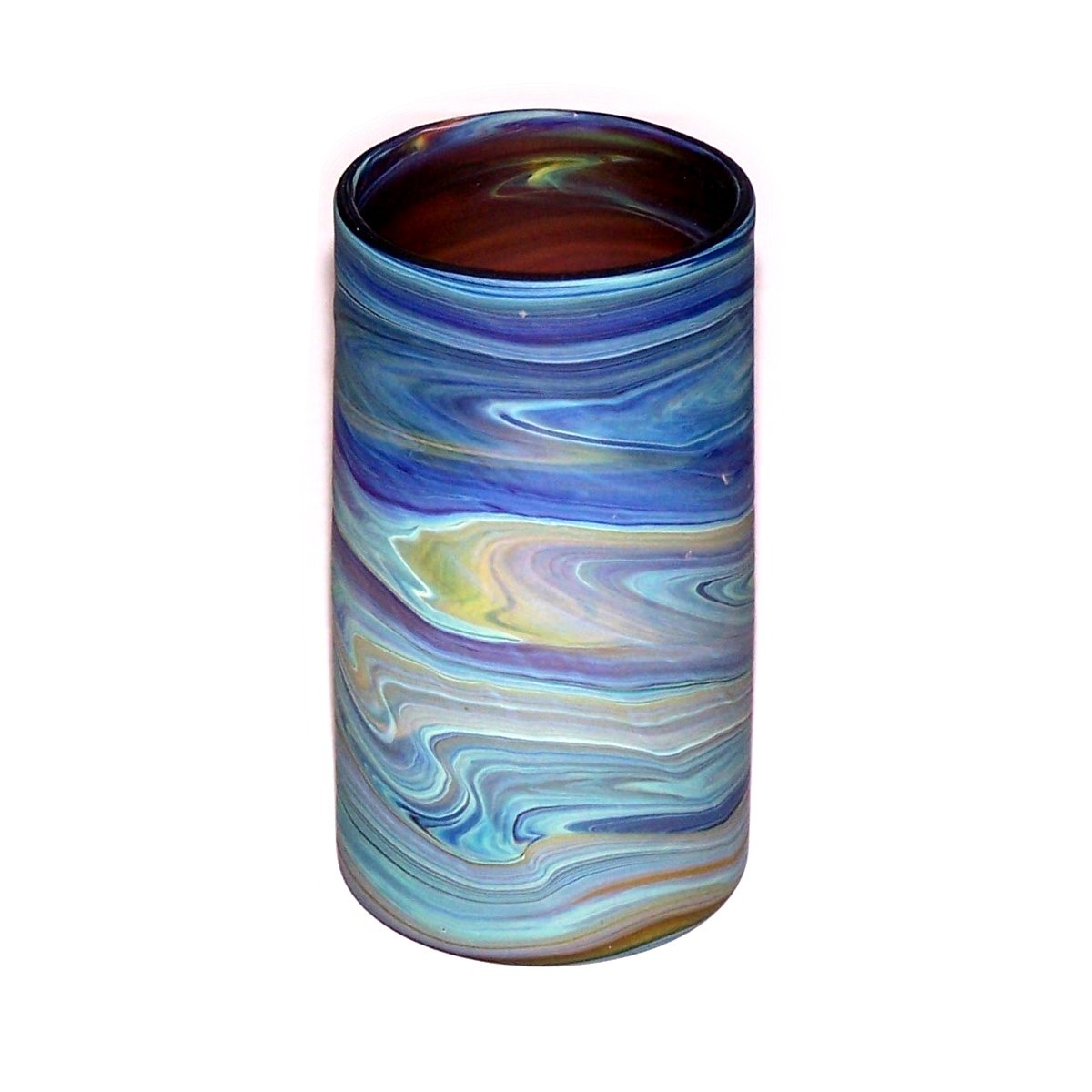 Medium size Phoenician Cup or Glass - Ancient beauty Phoenician Glass Cup. Each is unique. Museum quality looks and feels(6 Inches) - Asfour Outlet Trademark、mySite、topwebapps