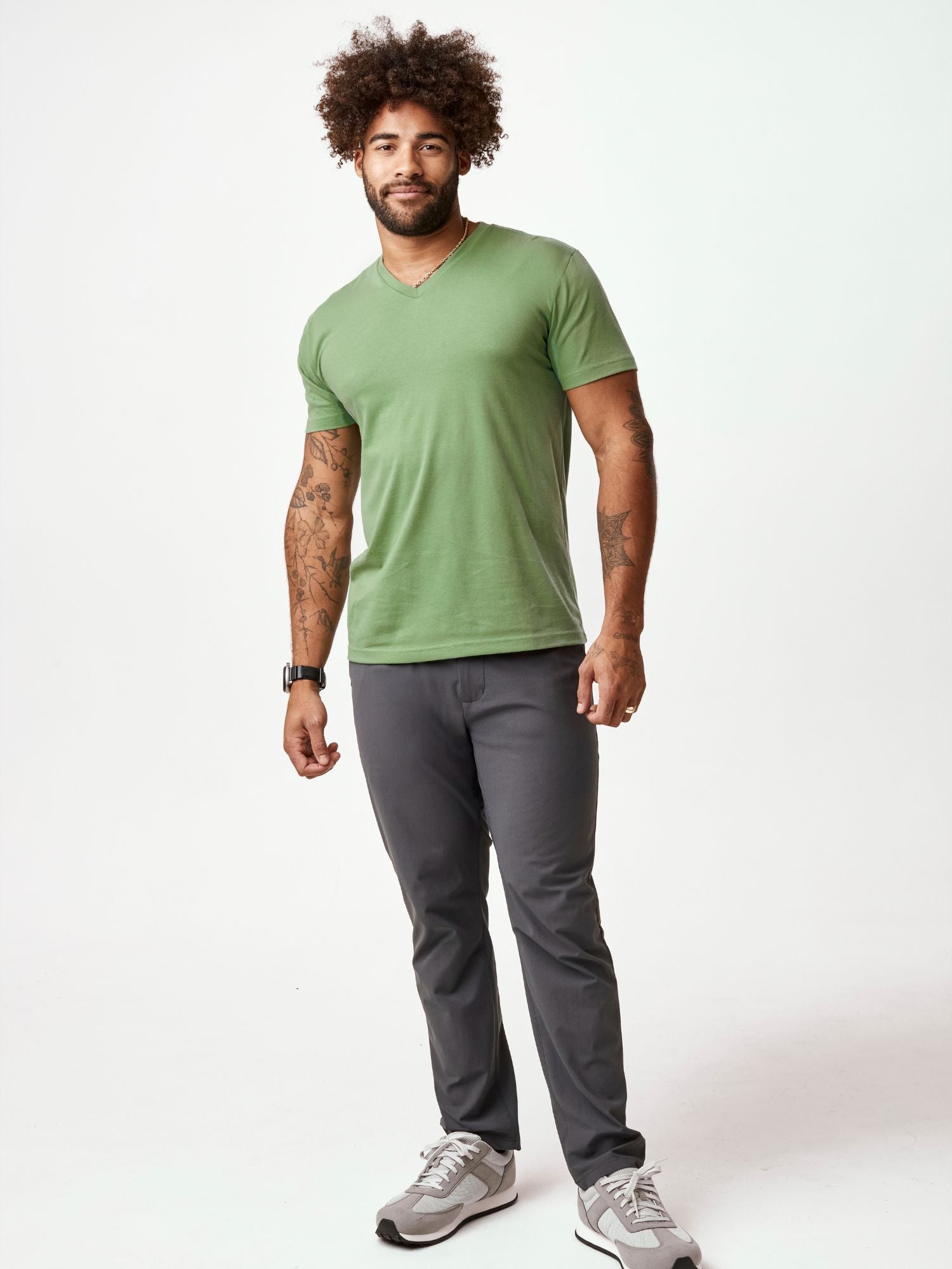  Cactus Green V-Neck FINAL SALE、mySite、ghnorth