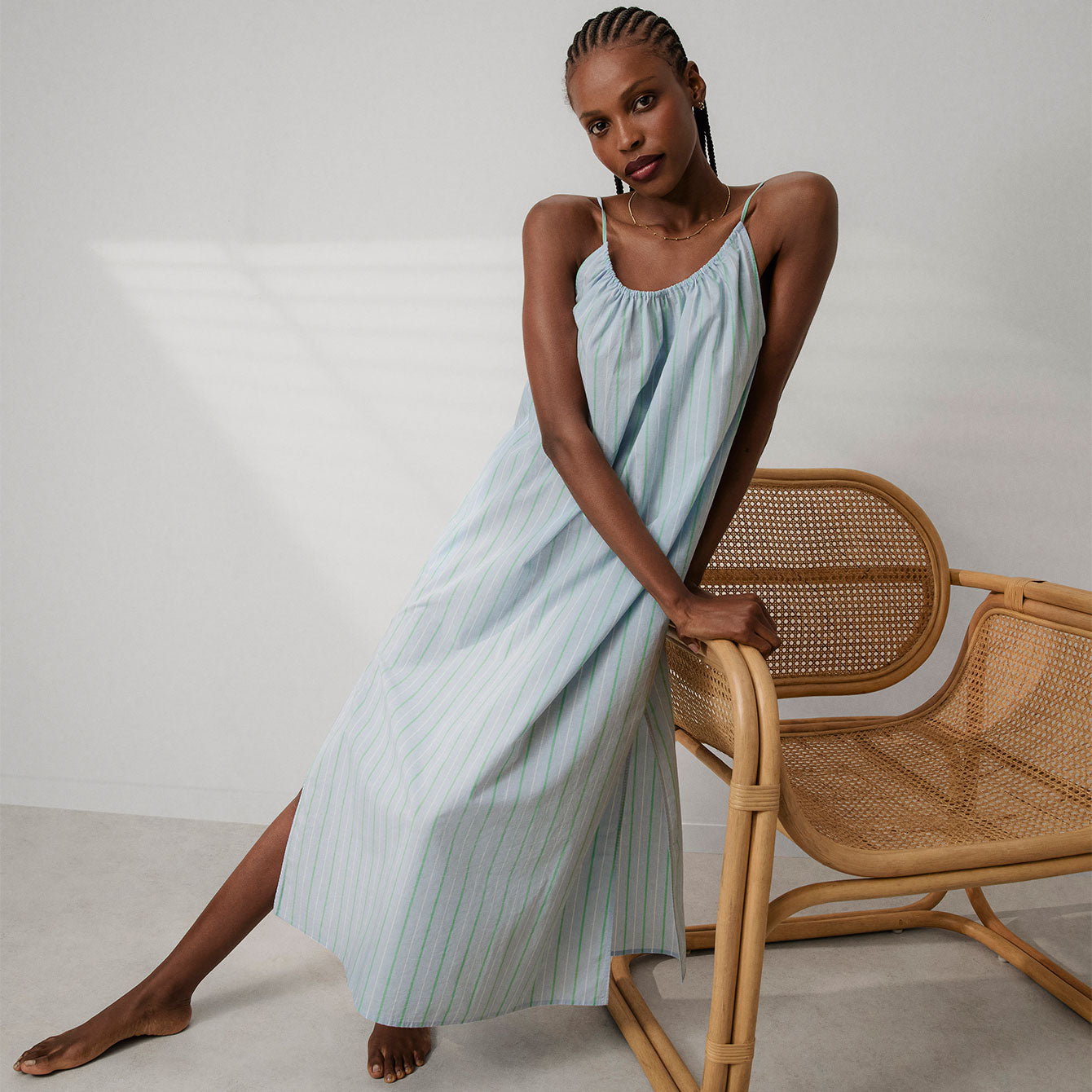 Airy Cotton Maxi Dress、mySite、bengalsvssteelers