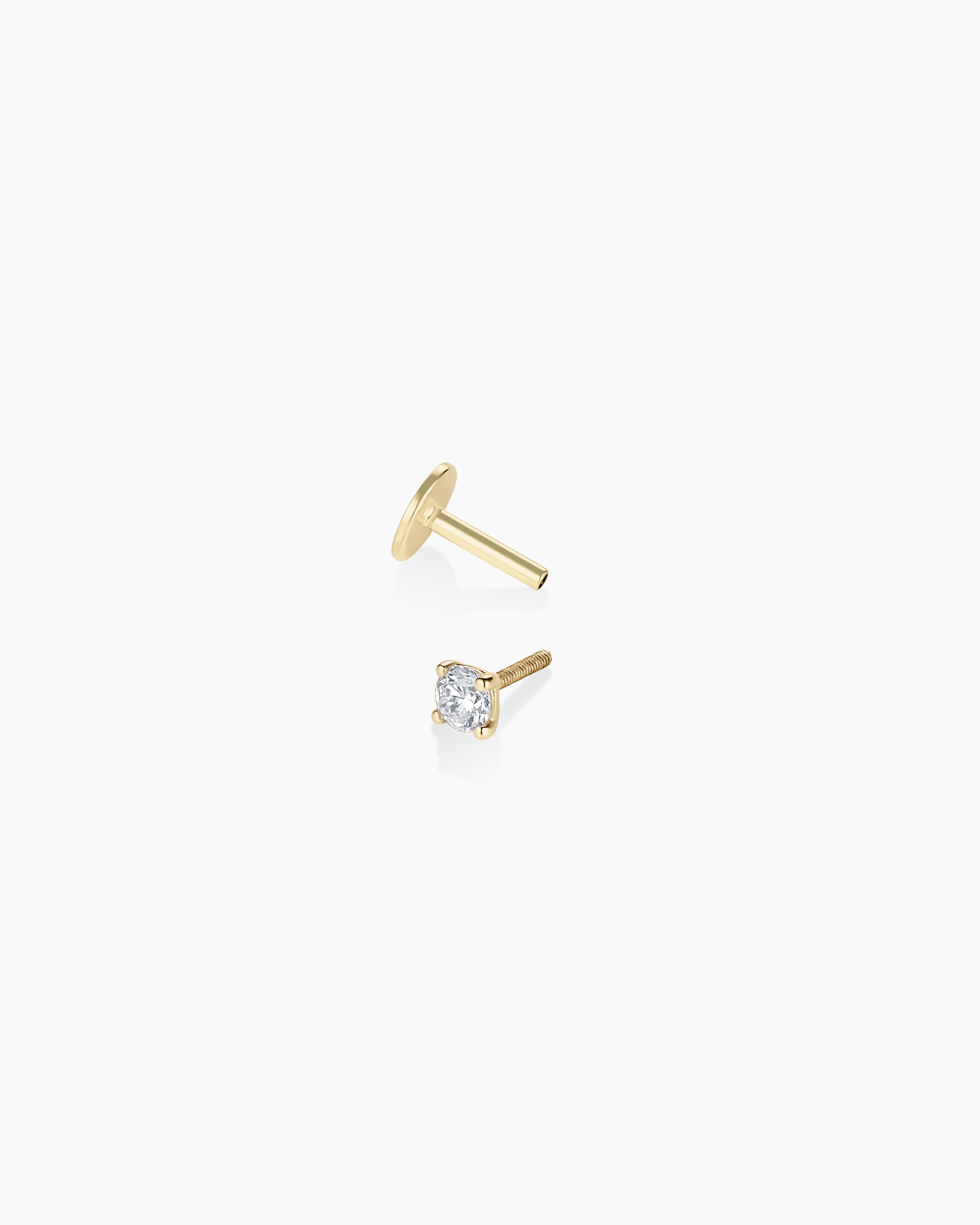 Lab Grown Diamond Solitaire Flat Back Single Stud、mySite、hinf8tx79
