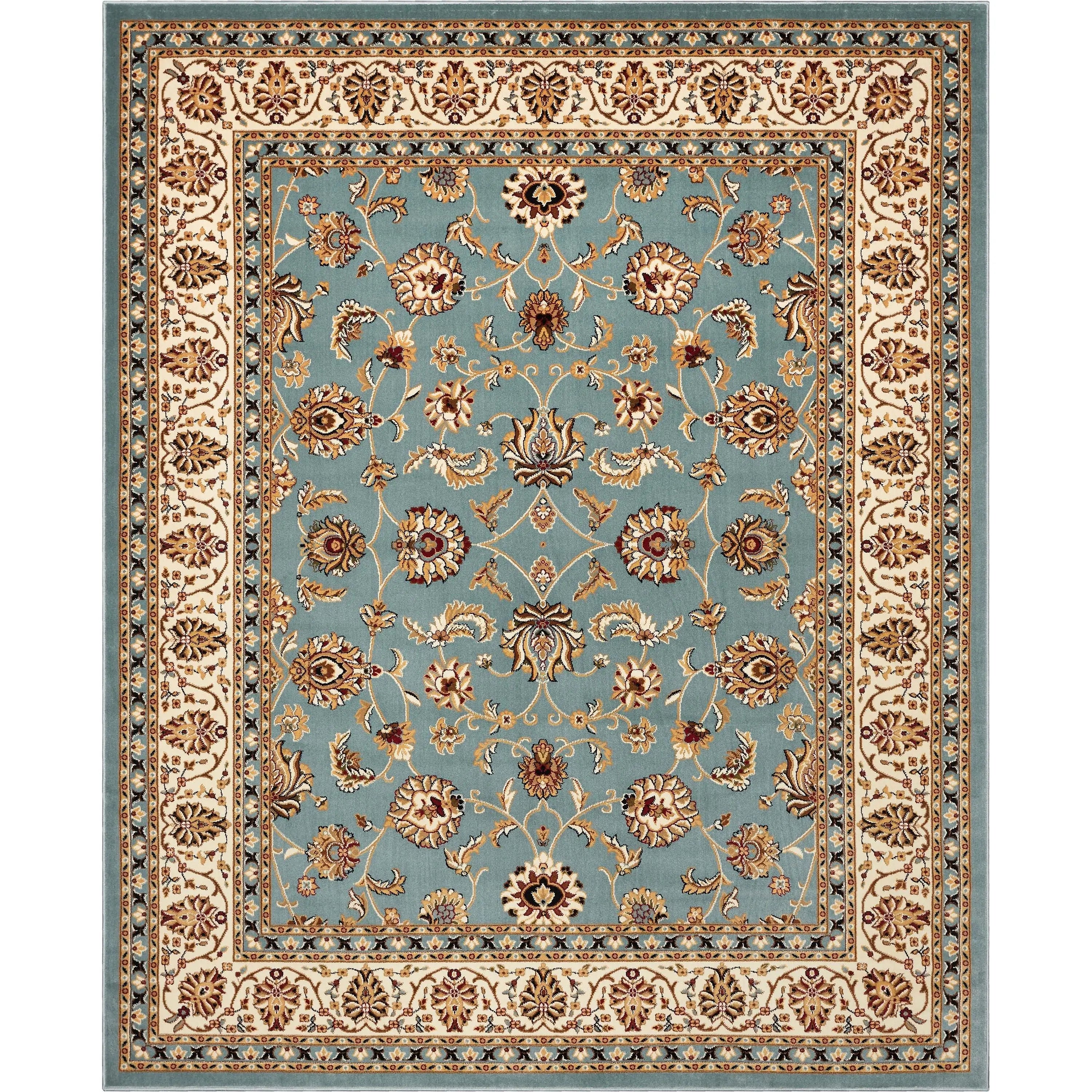 Sarouk Light Blue Traditional Rug、mySite、gigharbornorthrealestate
