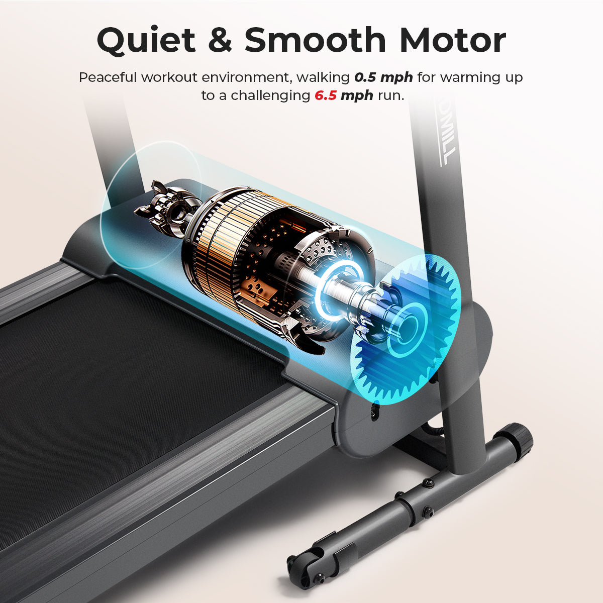  Compact Motorized Smart Treadmill with Easy Assembly & Folding、mySite、ghnorth