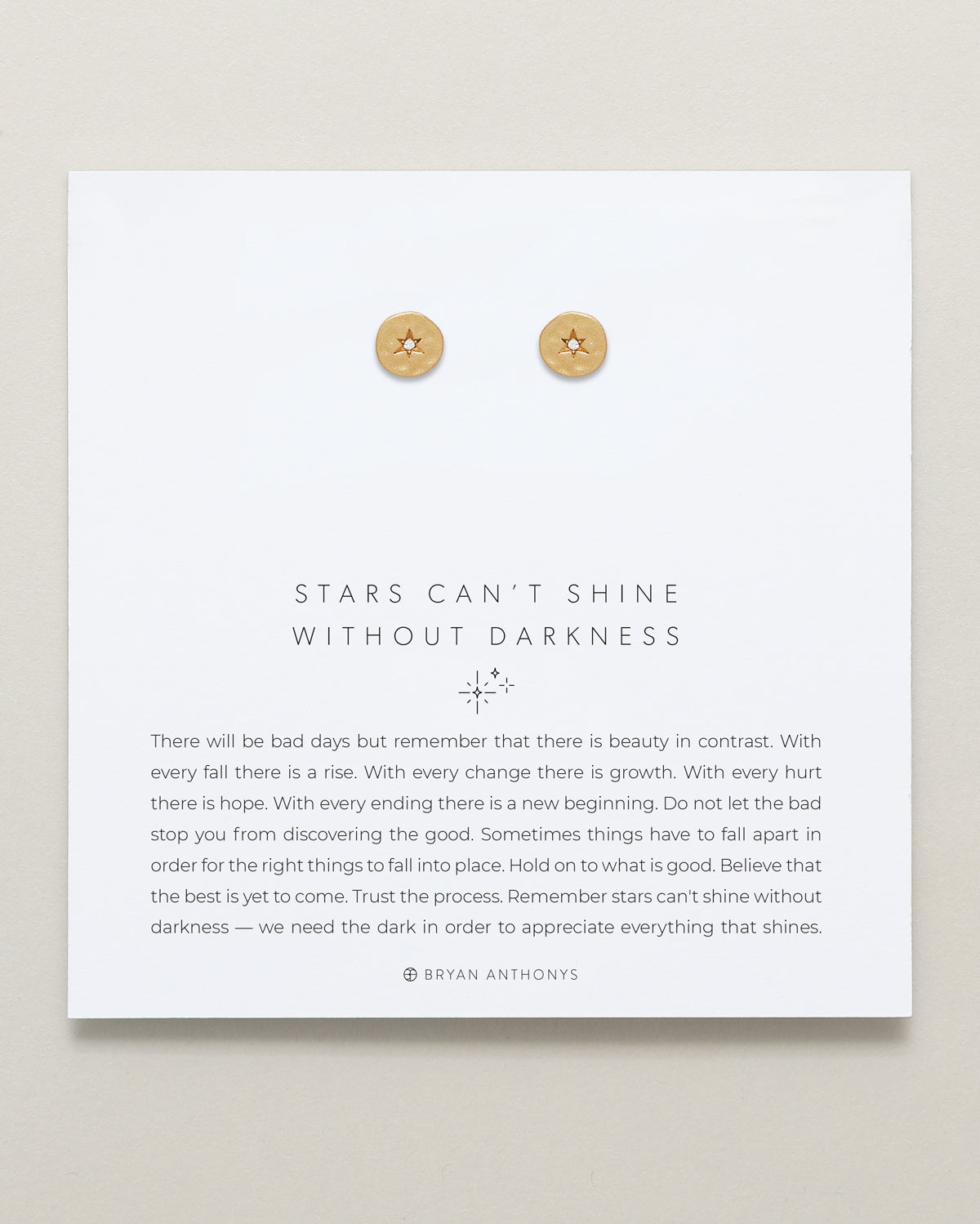 Stars Can't Shine Without Darkness Earrings、mySite、hinf8tx79