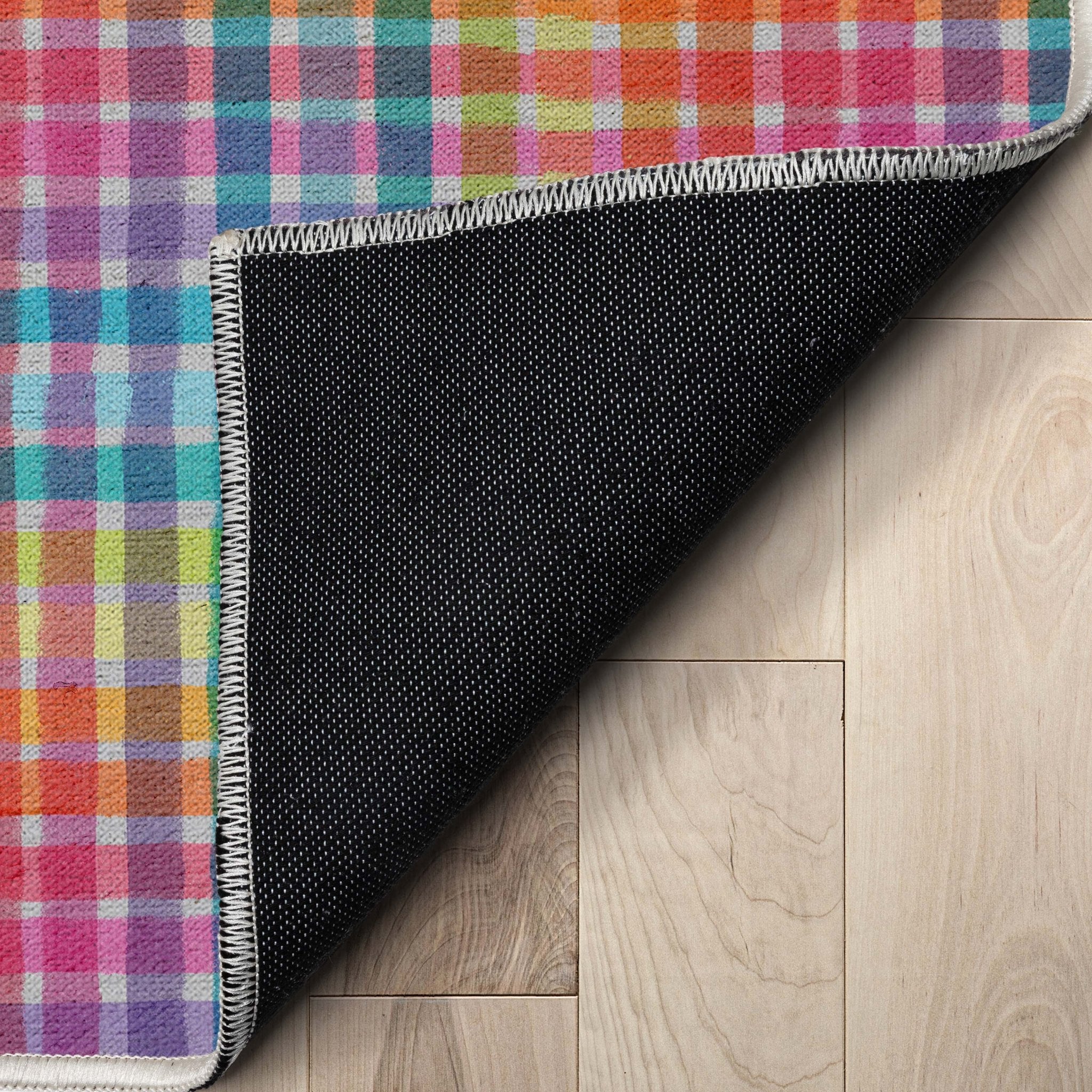 Crayola Plaid Area Rug By Well Woven、mySite、gigharbornorthrealestate