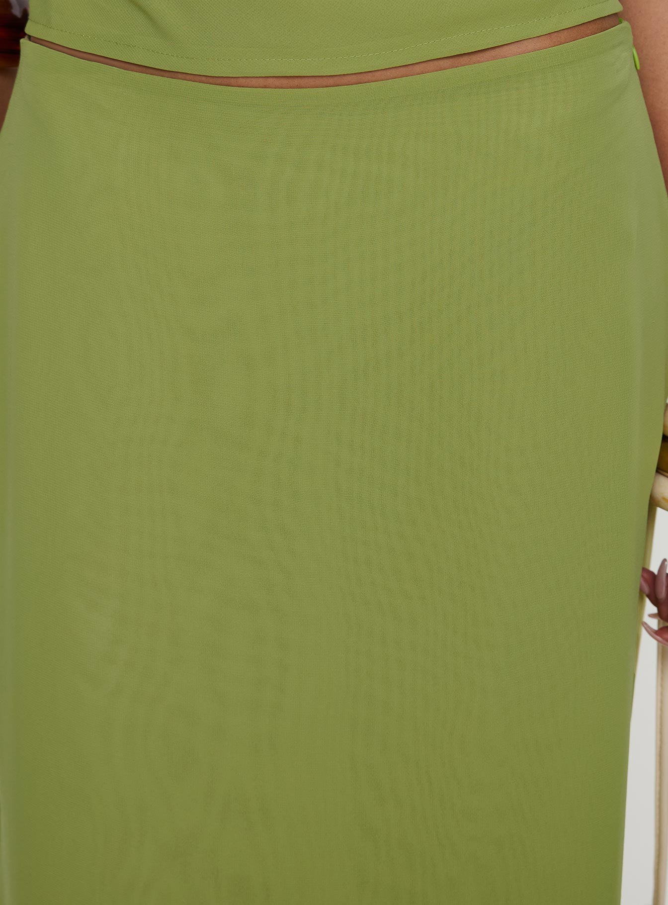 Eleganza Maxi Skirt Green、mySite、solidvoid