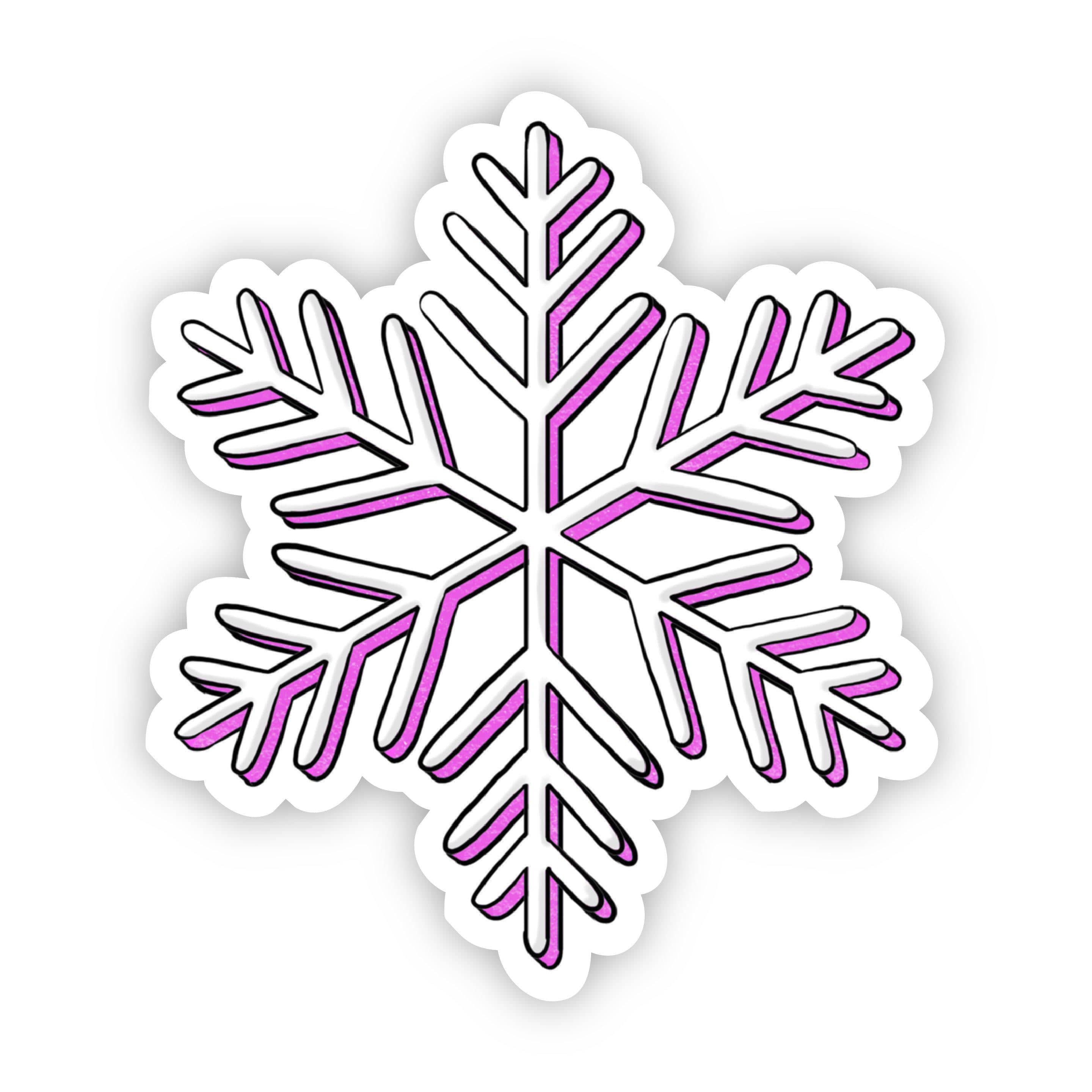  Purple Snowflake Sticker、mySite、elrpsem3k
