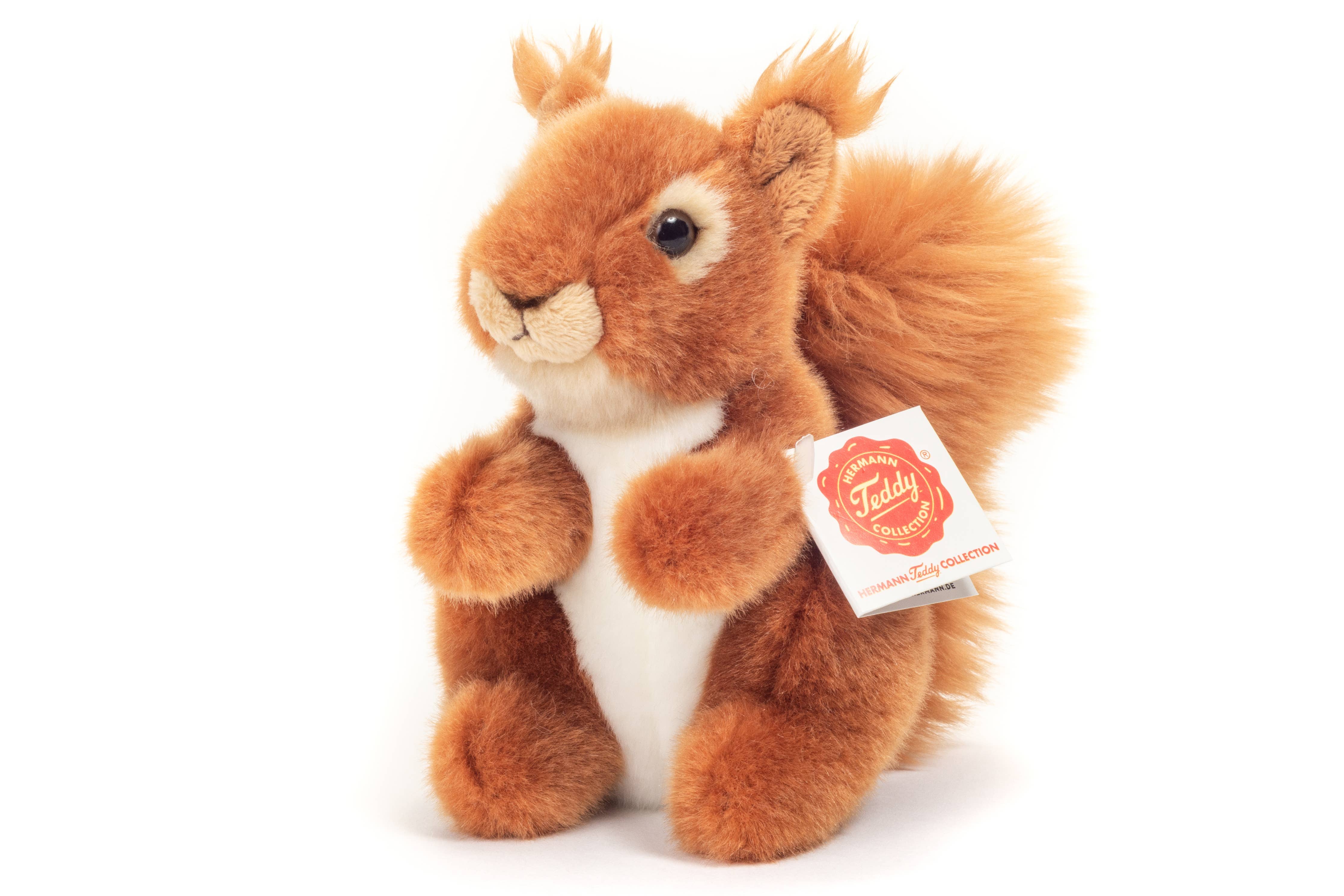 Plush Red Squirrel with Tufted Ears 14 cm - plush toy by Teddy Hermann、mySite、g9winljtr
