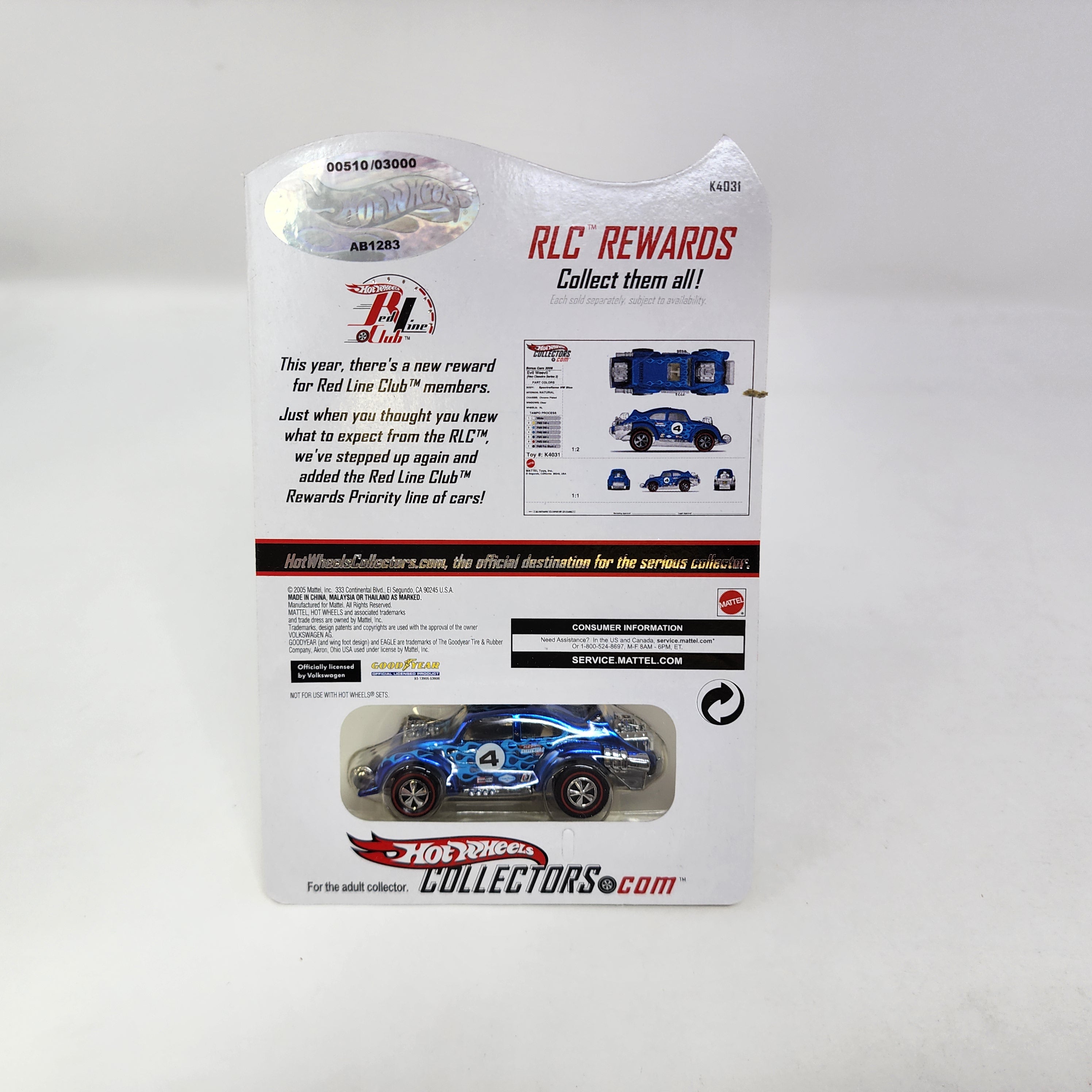 Evil Weevil * Hot Wheels Red Line Club RLC Rewards Car、mySite、hgirdovlk