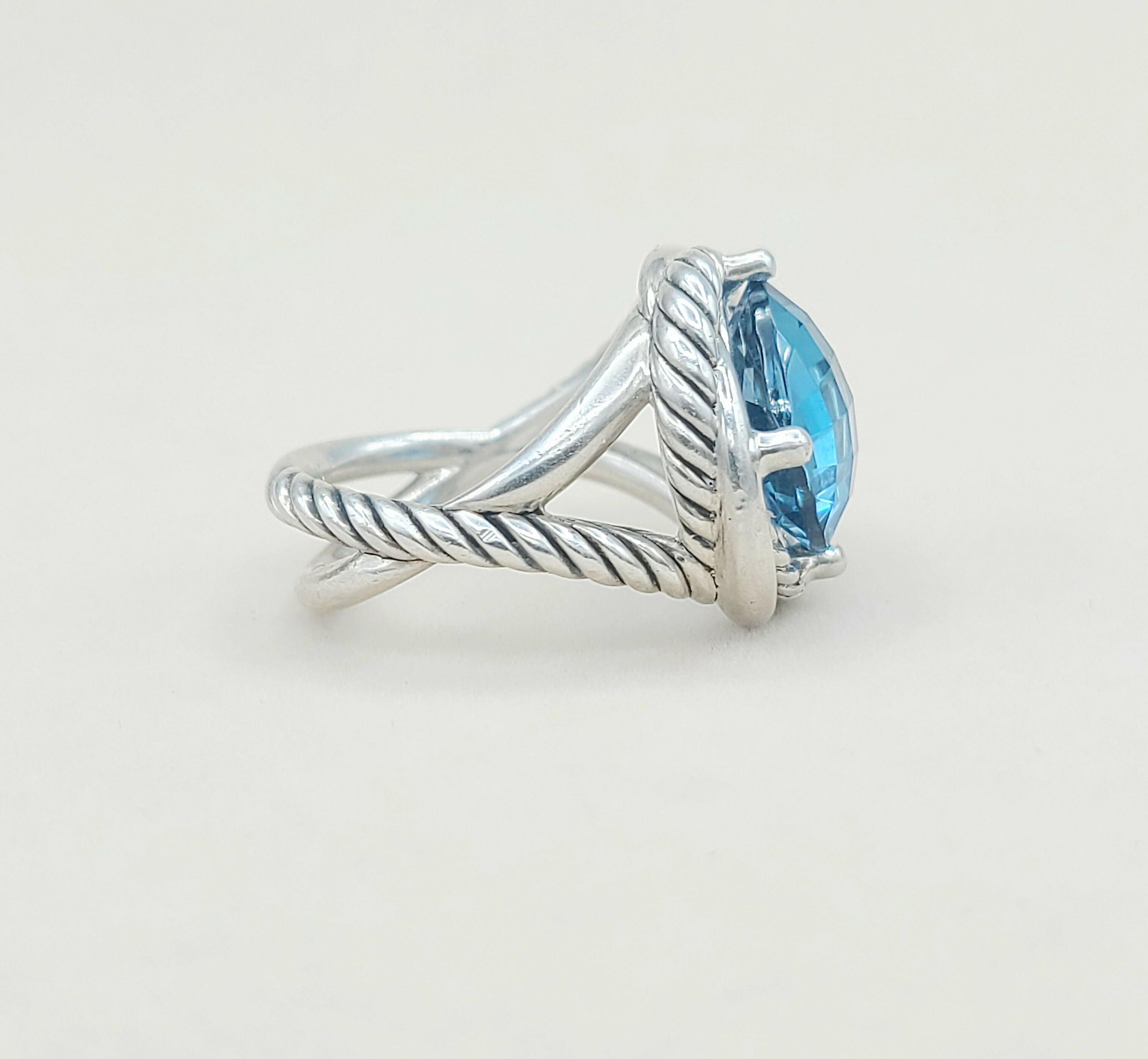 David Yurman Infinity Ring 11mm Blue Topaz、mySite、hinf8tx79