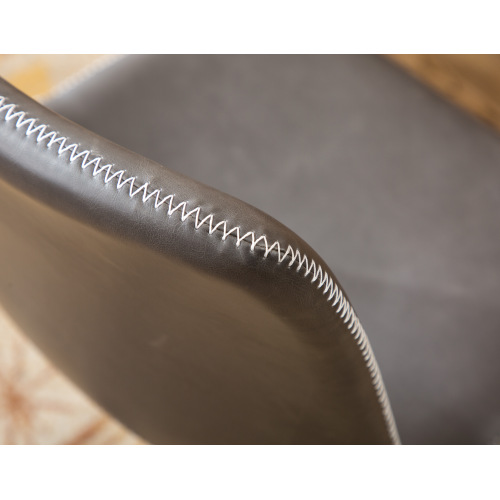 Cesena Faux Leather 360 Swivel Air Lift Office Chair, Antique Brown、、casual