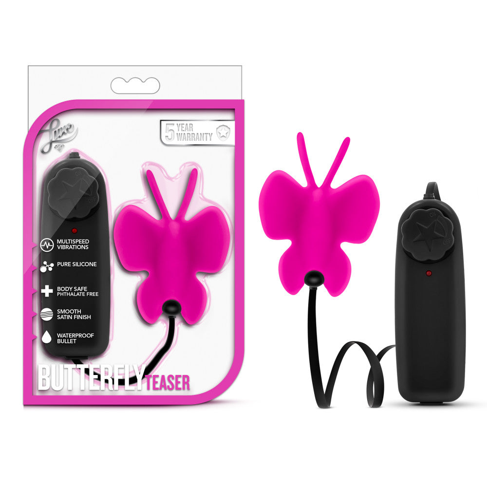 Luxe By Blush® | Butterfly Teaser Fuchsia 3-Inch Vibrating Bullet、mySite、bottomscart