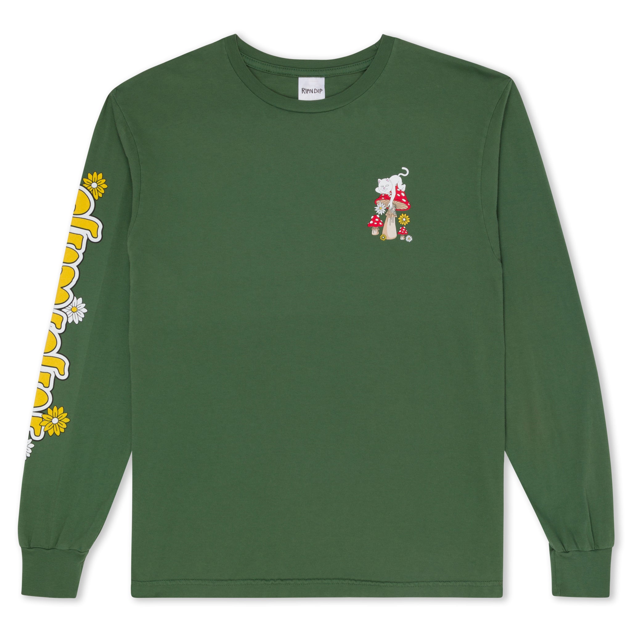  Caterpillar Garden Long Sleeve (Olive)、mySite、merchandisen