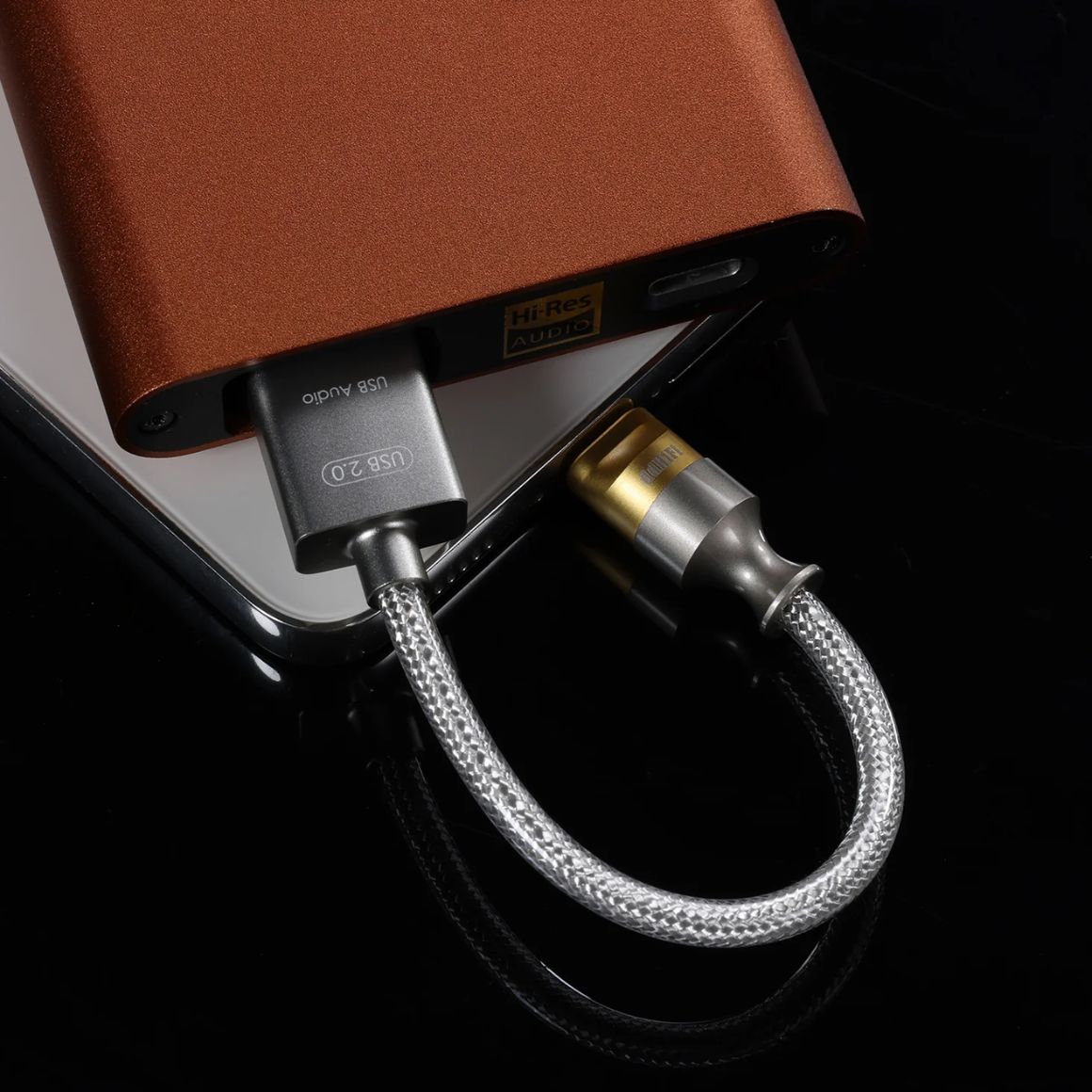  ddHiFi - TC07F USB-C to USB-A Female OTG 2.0 Cable、mySite、merchandisen