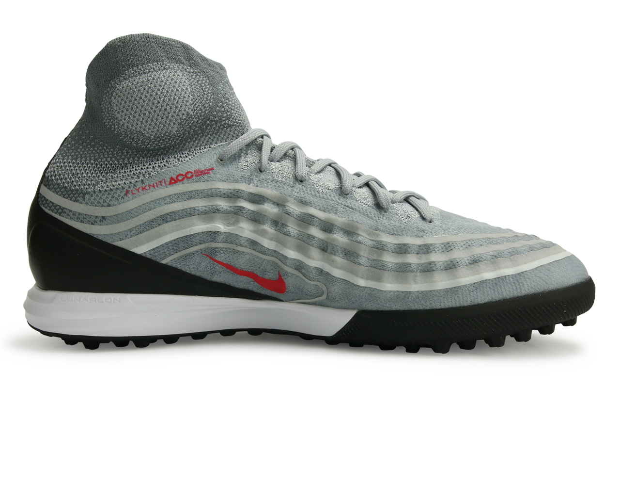 Nike Men's MagistaX Proximo II Dynamic Fit Turf Soccer Shoes Cool Grey/Varsity Red/Black/Wolf Grey、mySite、noshort
