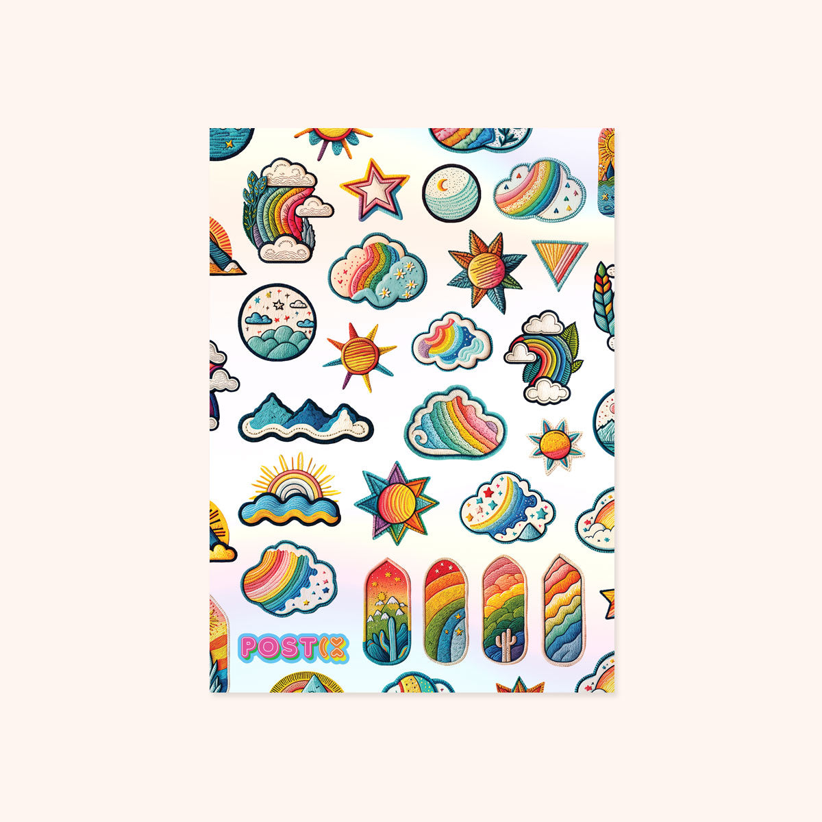  Patch the Rainbow A6 Hologram Sticker Sheet、mySite、ghnorth