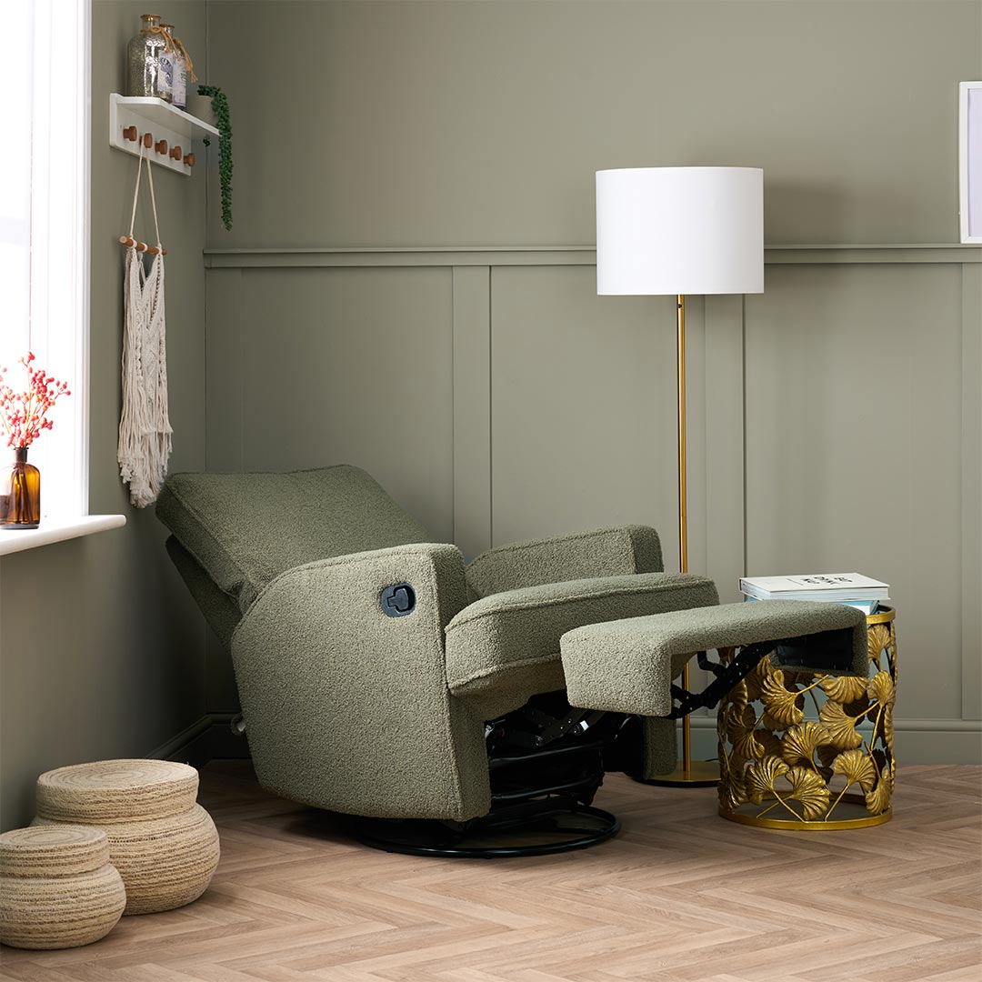  Obaby Madison Manual Recliner Chair - Teddy Fabric Olive、mySite、merchandisen